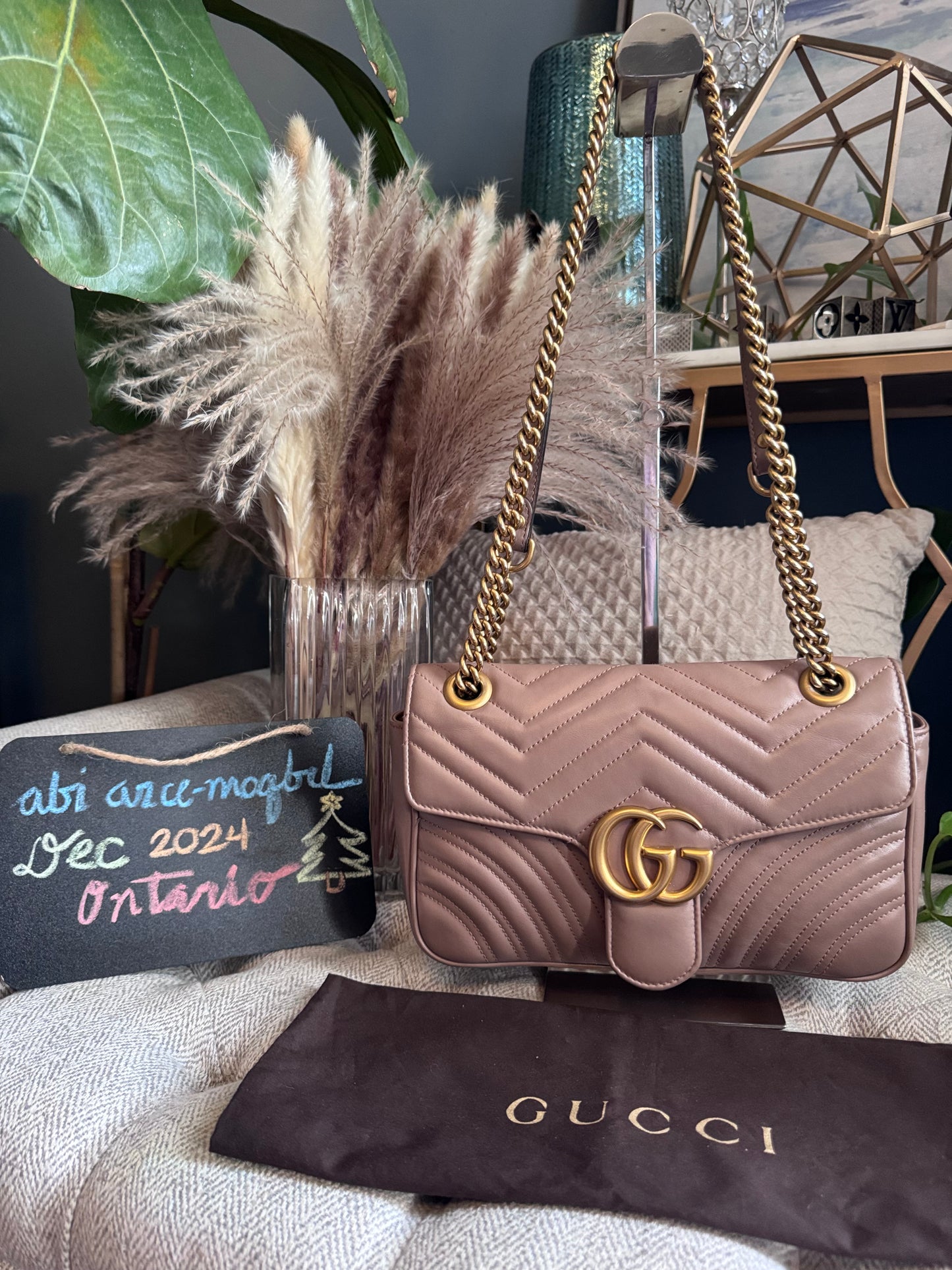 Gucci Small Marmont in Blush