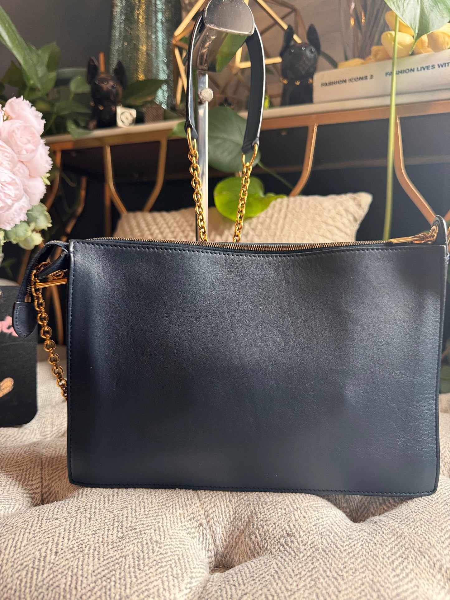 Celine Tricolour Pocket Envelope on Chain
