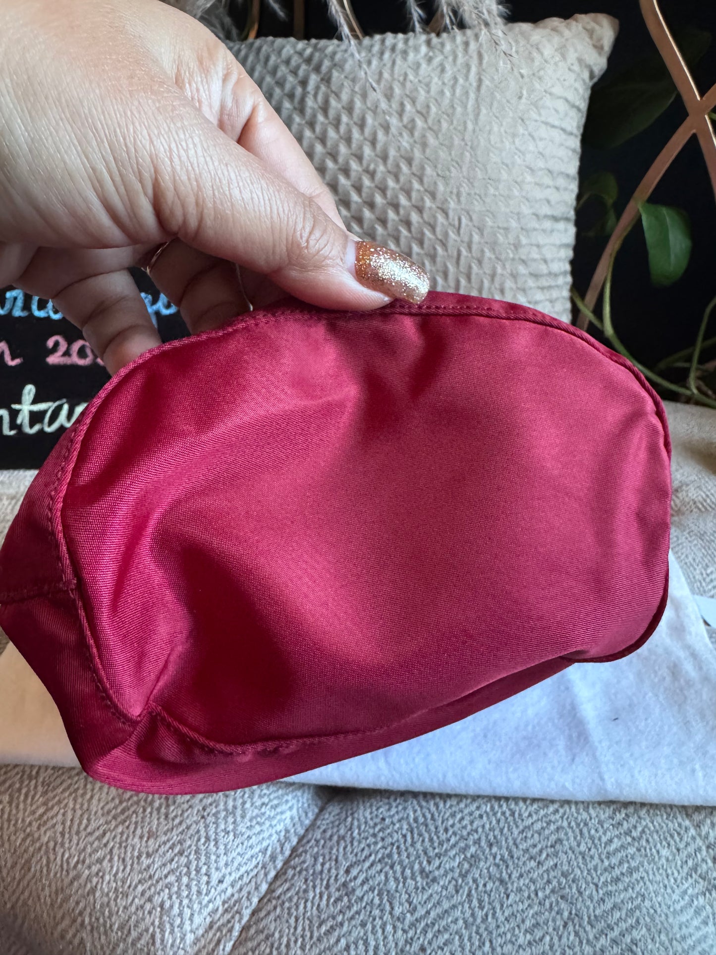 Prada Drawstring Nylon Bucket Pouch