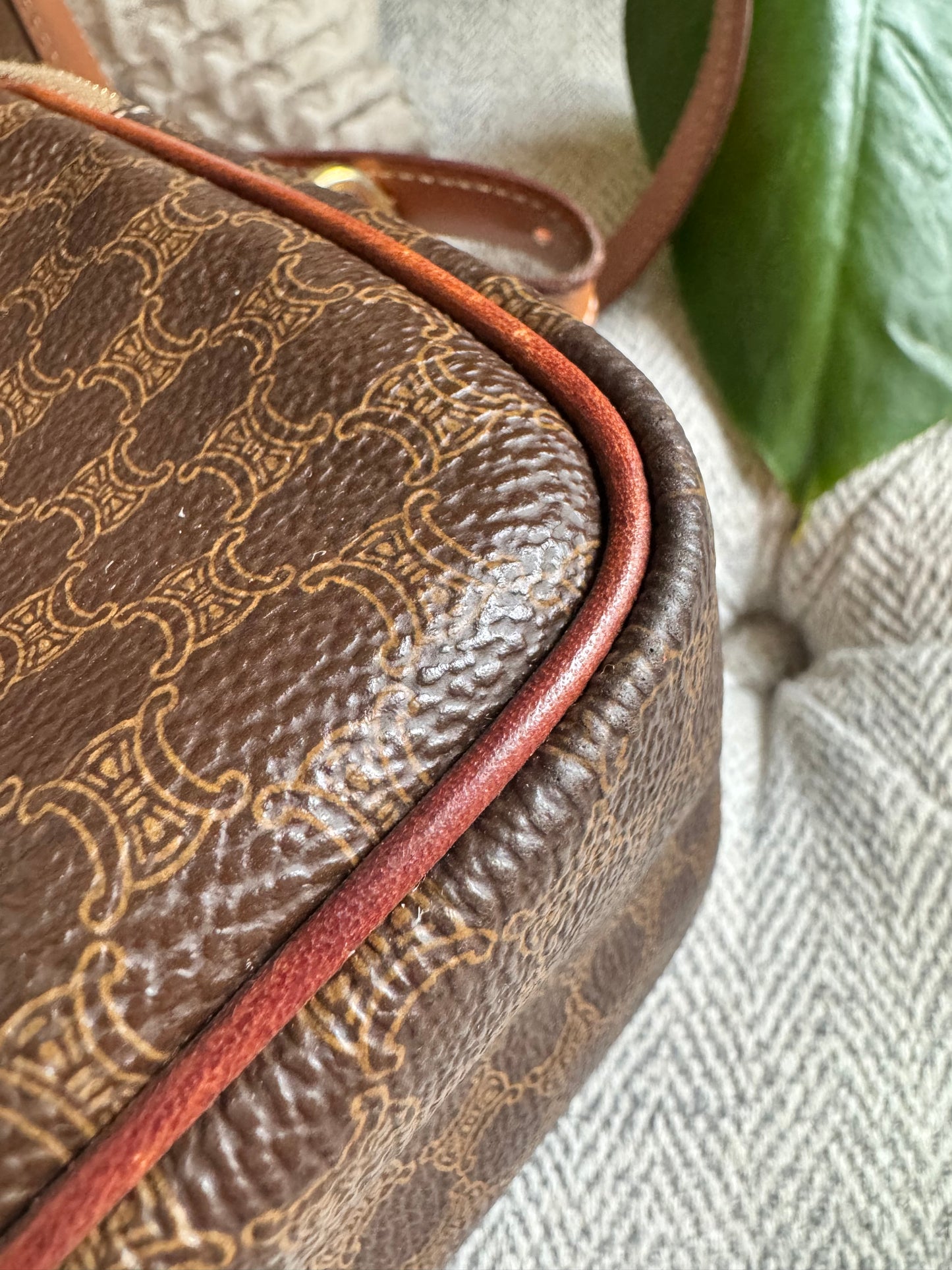 Celine Vintage Macadam Camera Bag