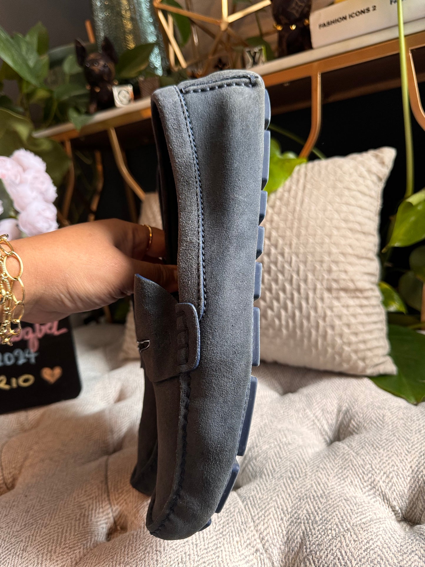 Louis Vuitton Suede Loafers (9.5 Men)