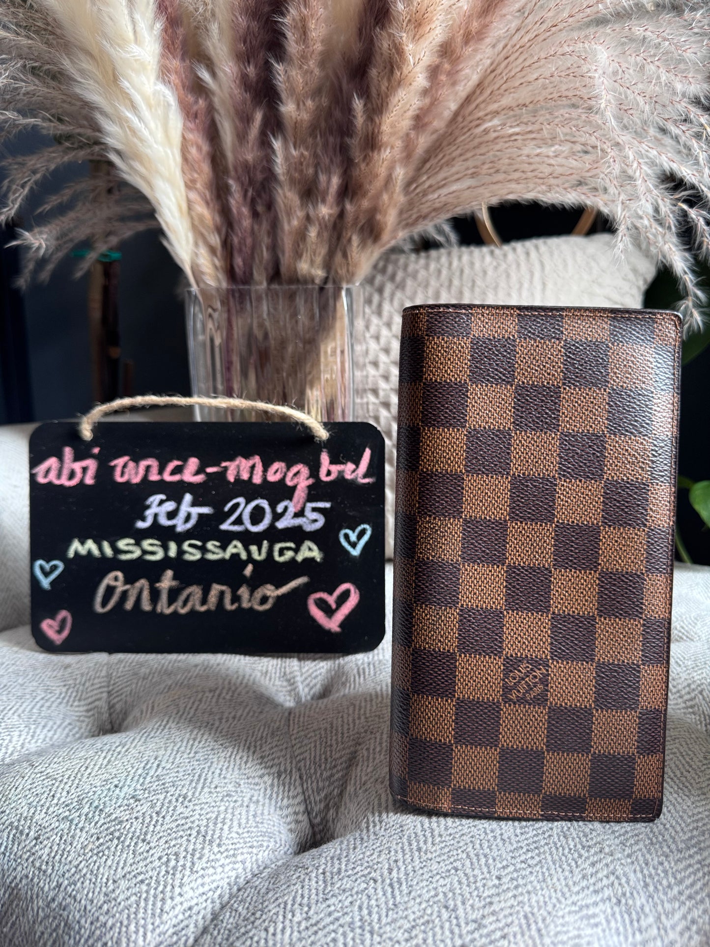 Louis Vuitton Brazza Wallet in Damier Ebene