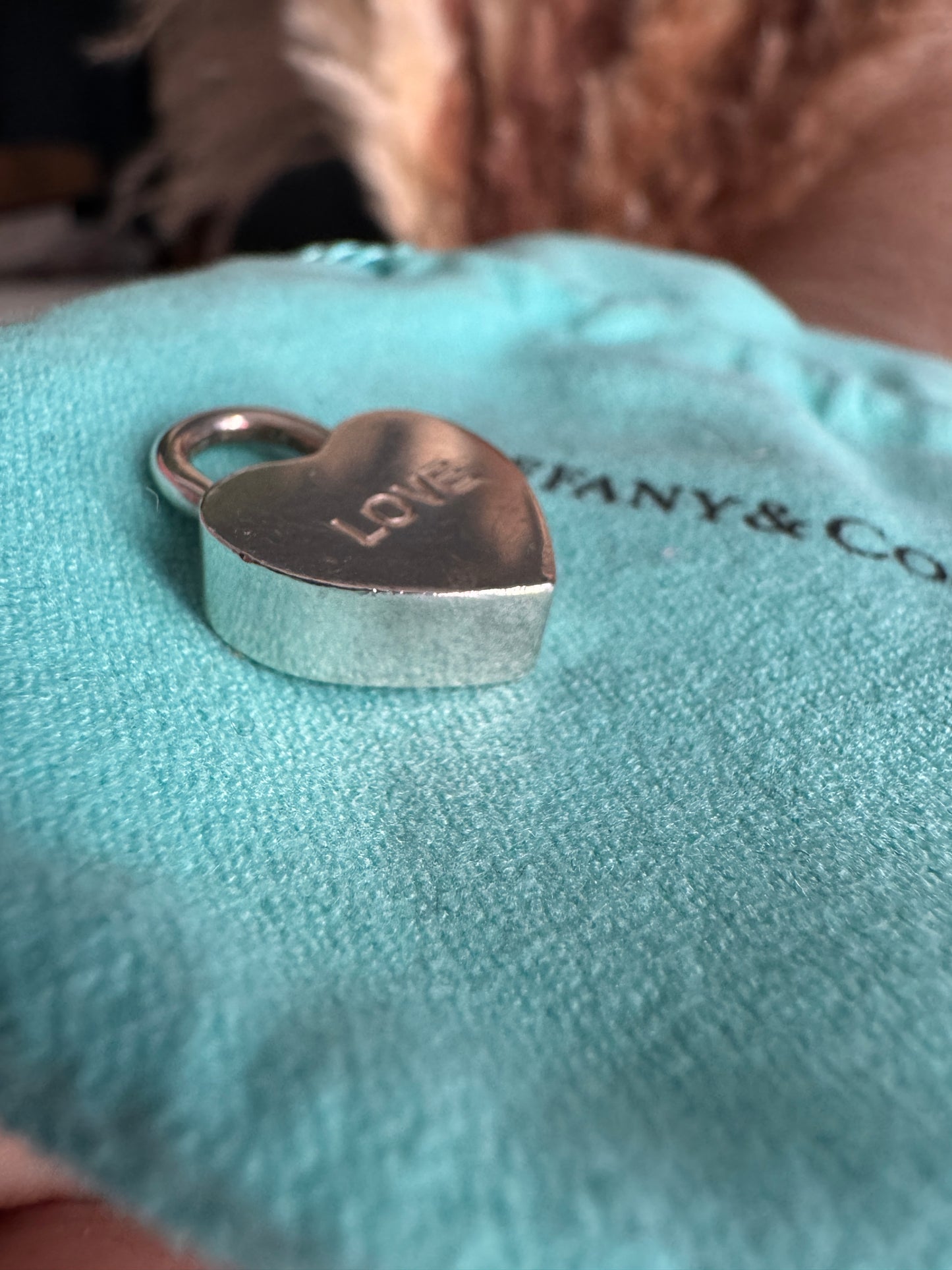 Tiffany & Co Padlock Heart LOVE Charm
