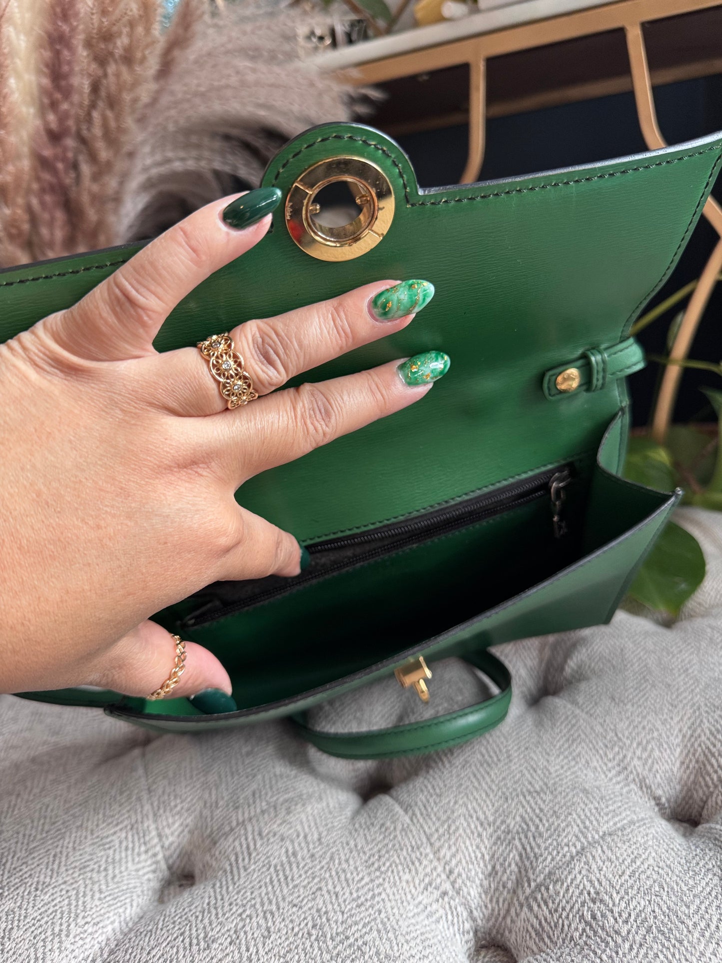 Louis Vuitton Epi Pochette Arche in Borneo Green