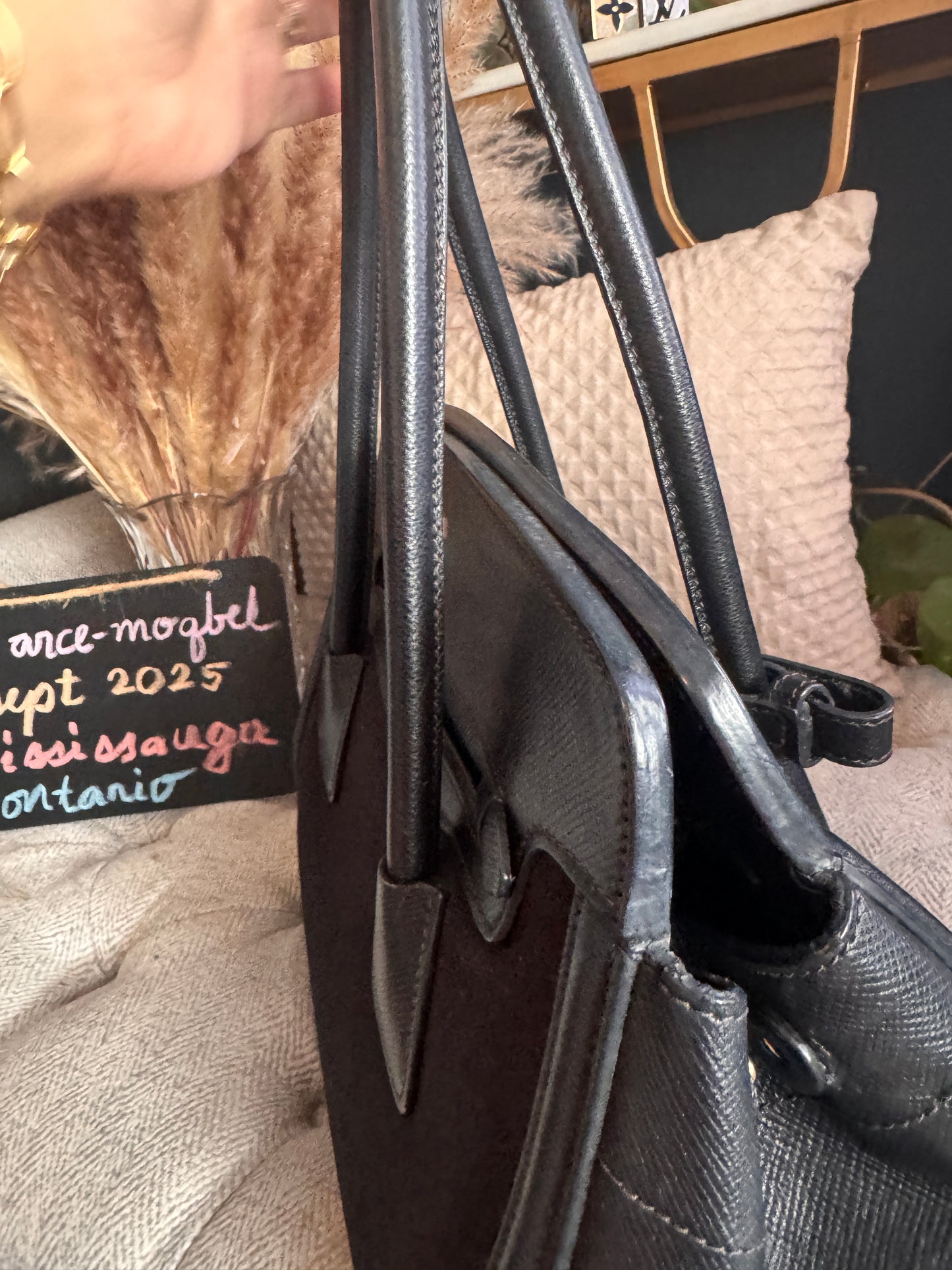 Prada Corda Canapa and Saffiano Tote