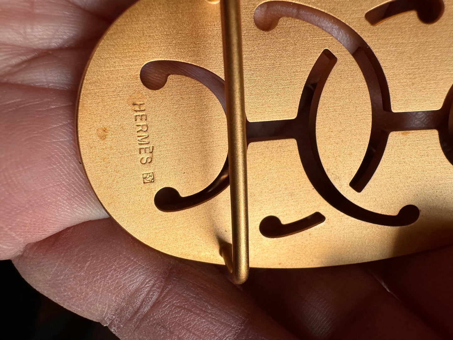 Hermes Belt with Gold Buckle