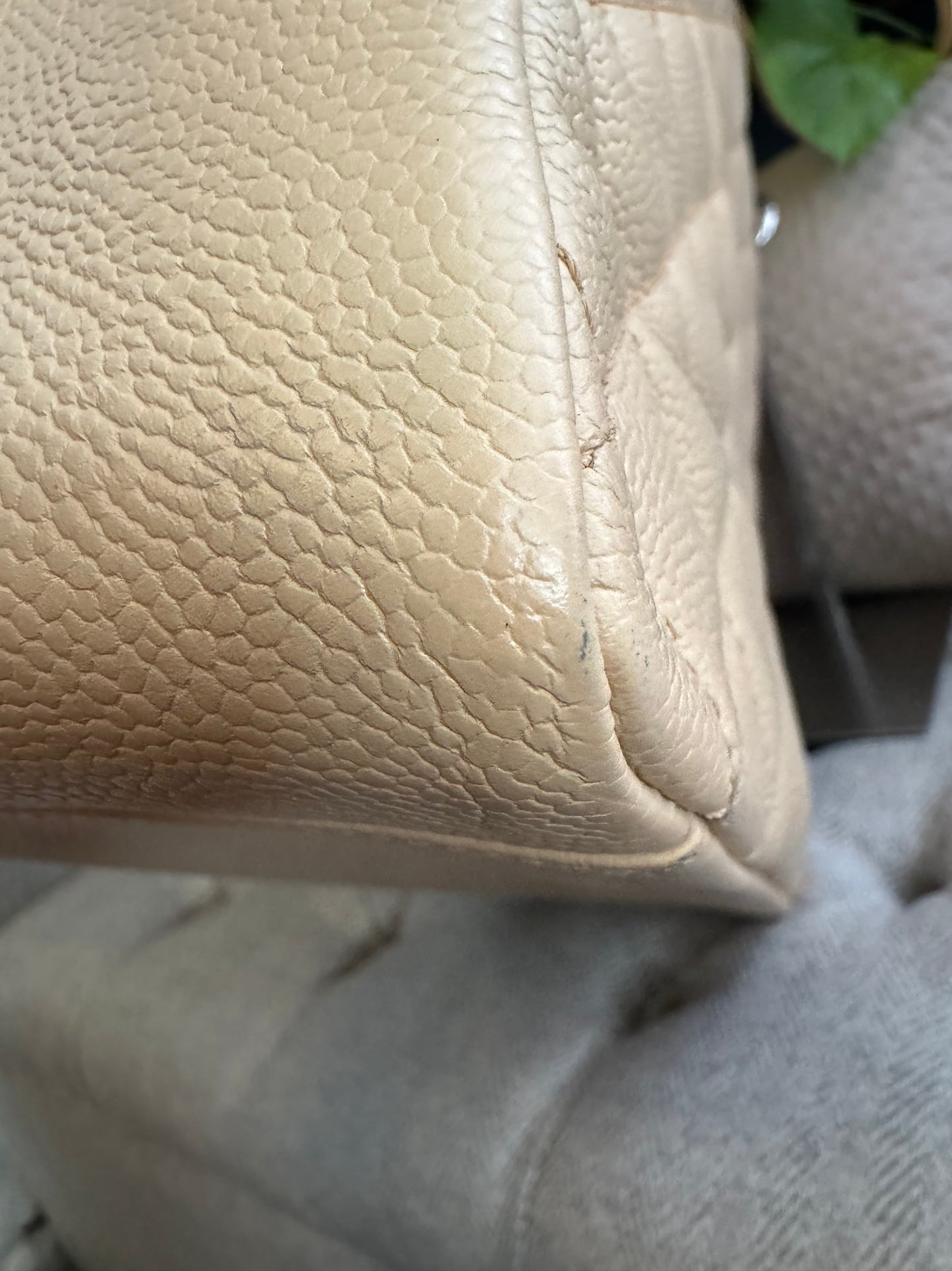 Chanel Beige Caviar GST with Silver Hardware