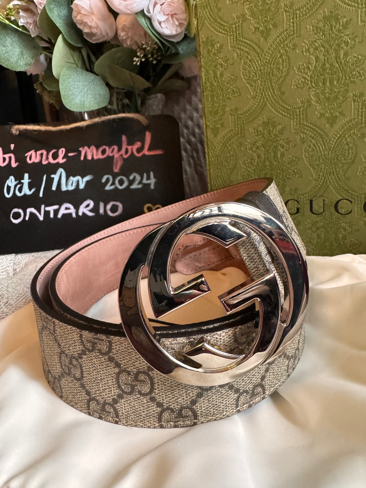 Gucci interlocking monogram belt