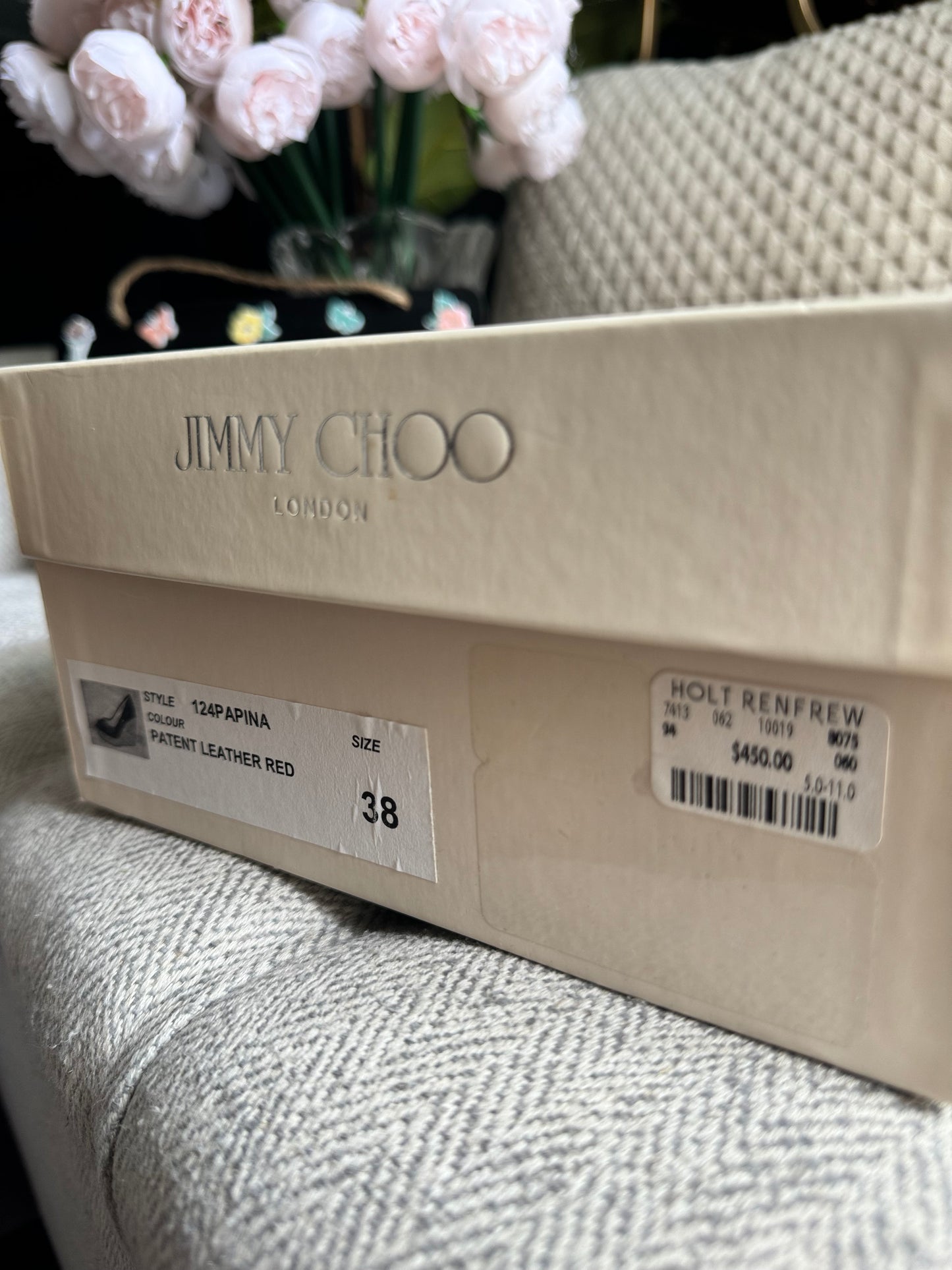 Jimmy Choo patent Wedge heels