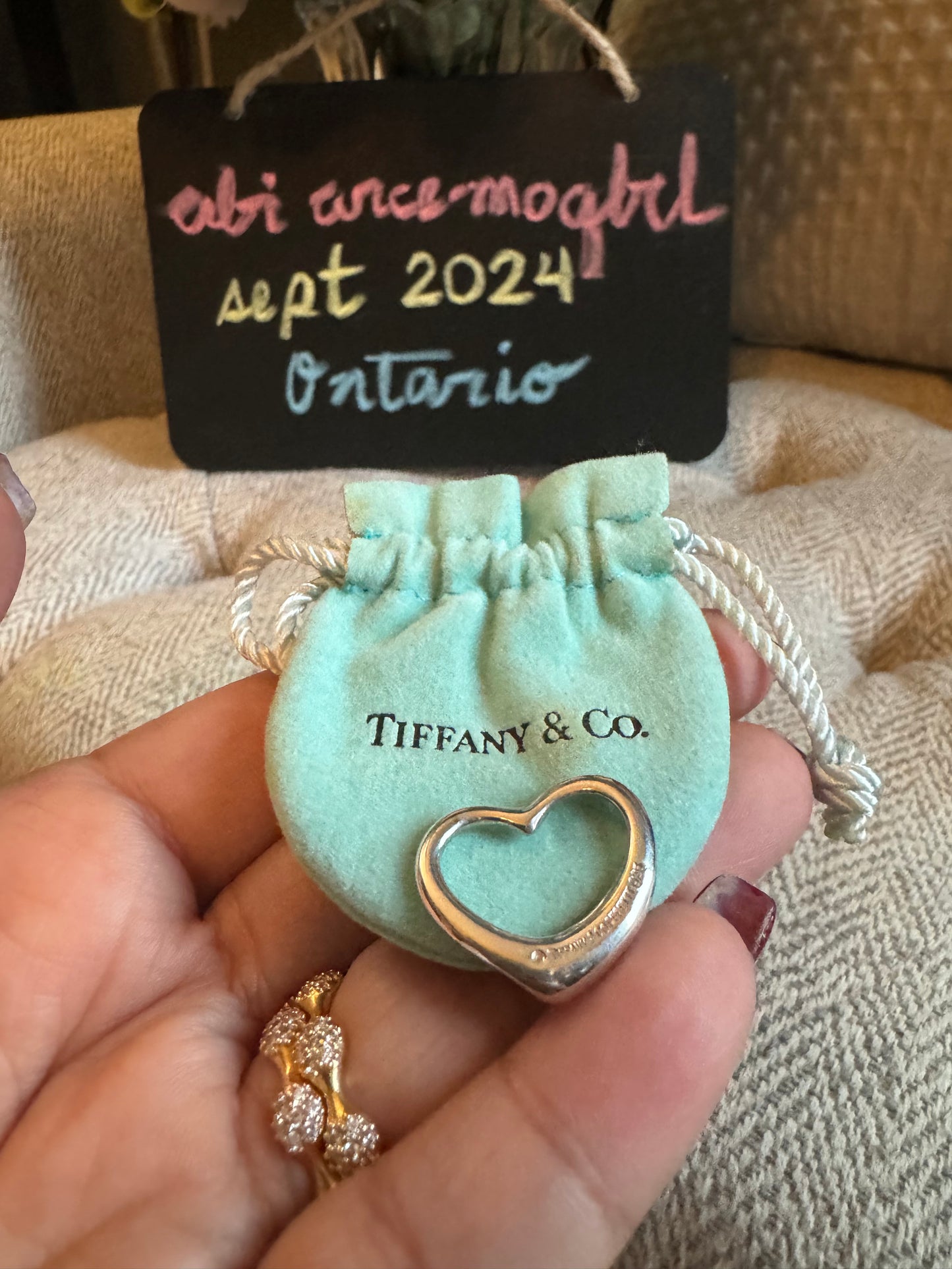 Tiffany&Co Elsa Peretti Open Heart Pendant