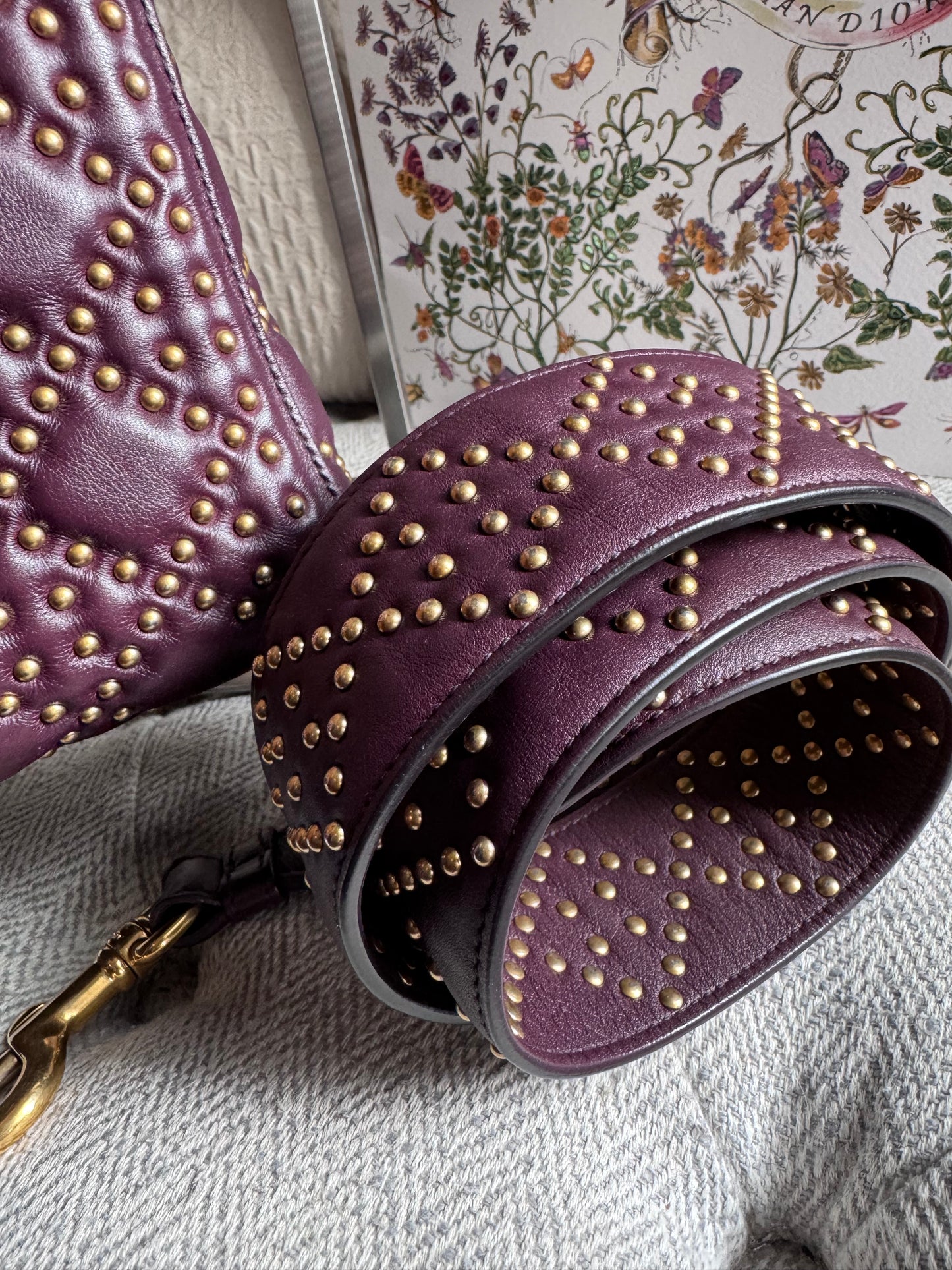 Dior Medium Cannage Studded Lady Dior