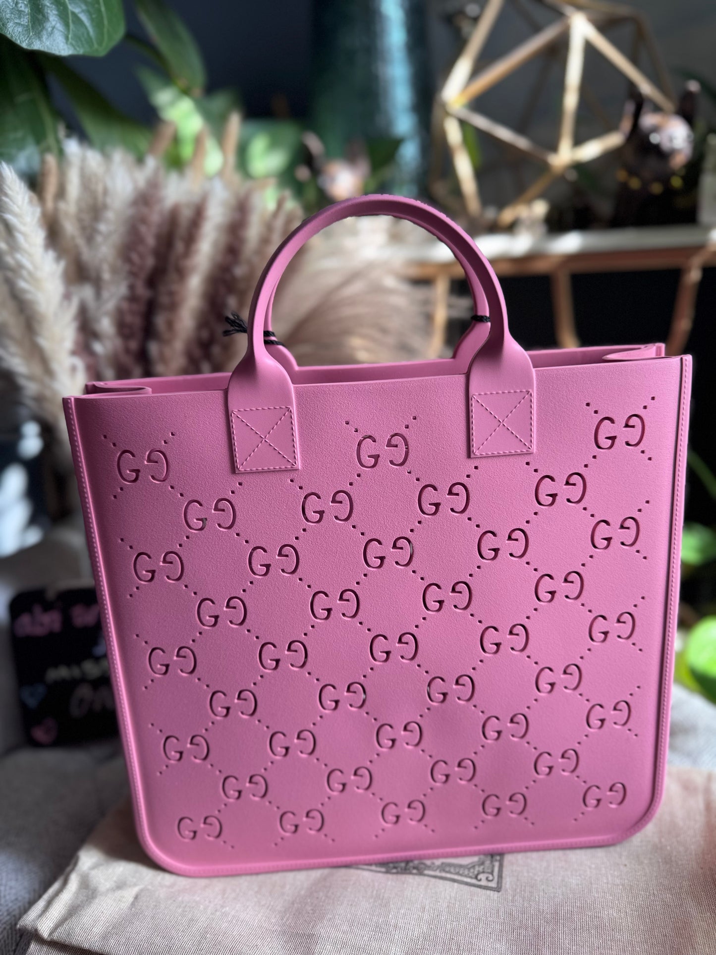 Gucci Rubber tote-PINK