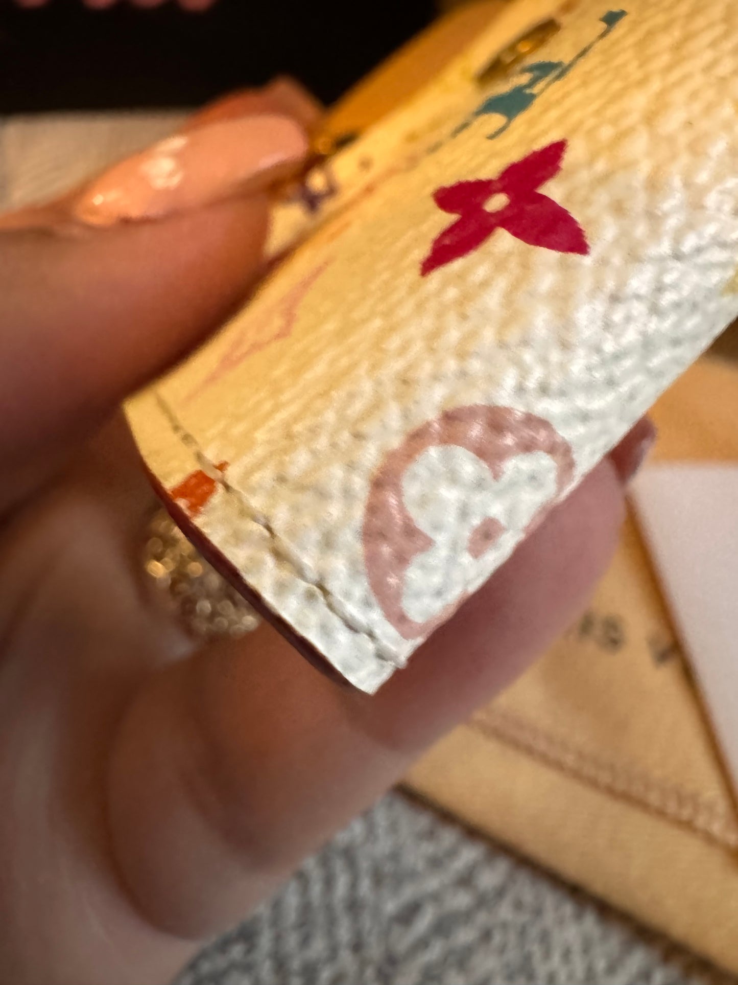 Louis Vuitton x Takashi Murakami Multicolor Business Cardholder in Blanc