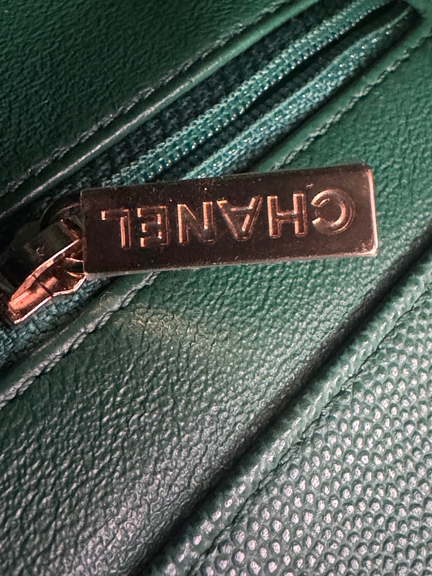Chanel Business Affinity in gorgeous Green Caviar