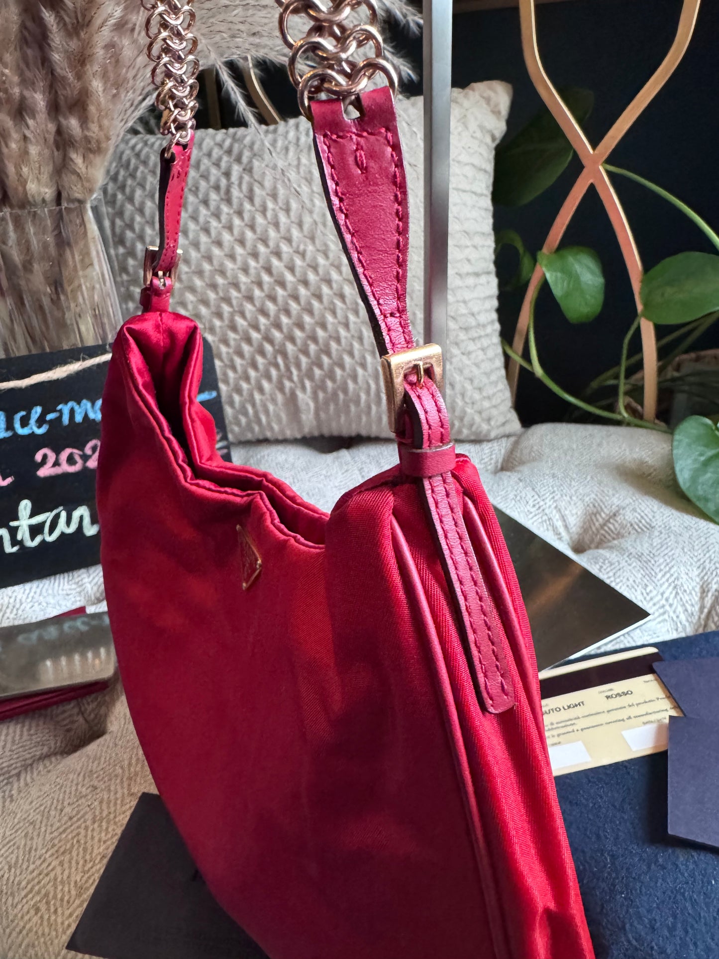 Prada Pochette with Chainlink Strap
