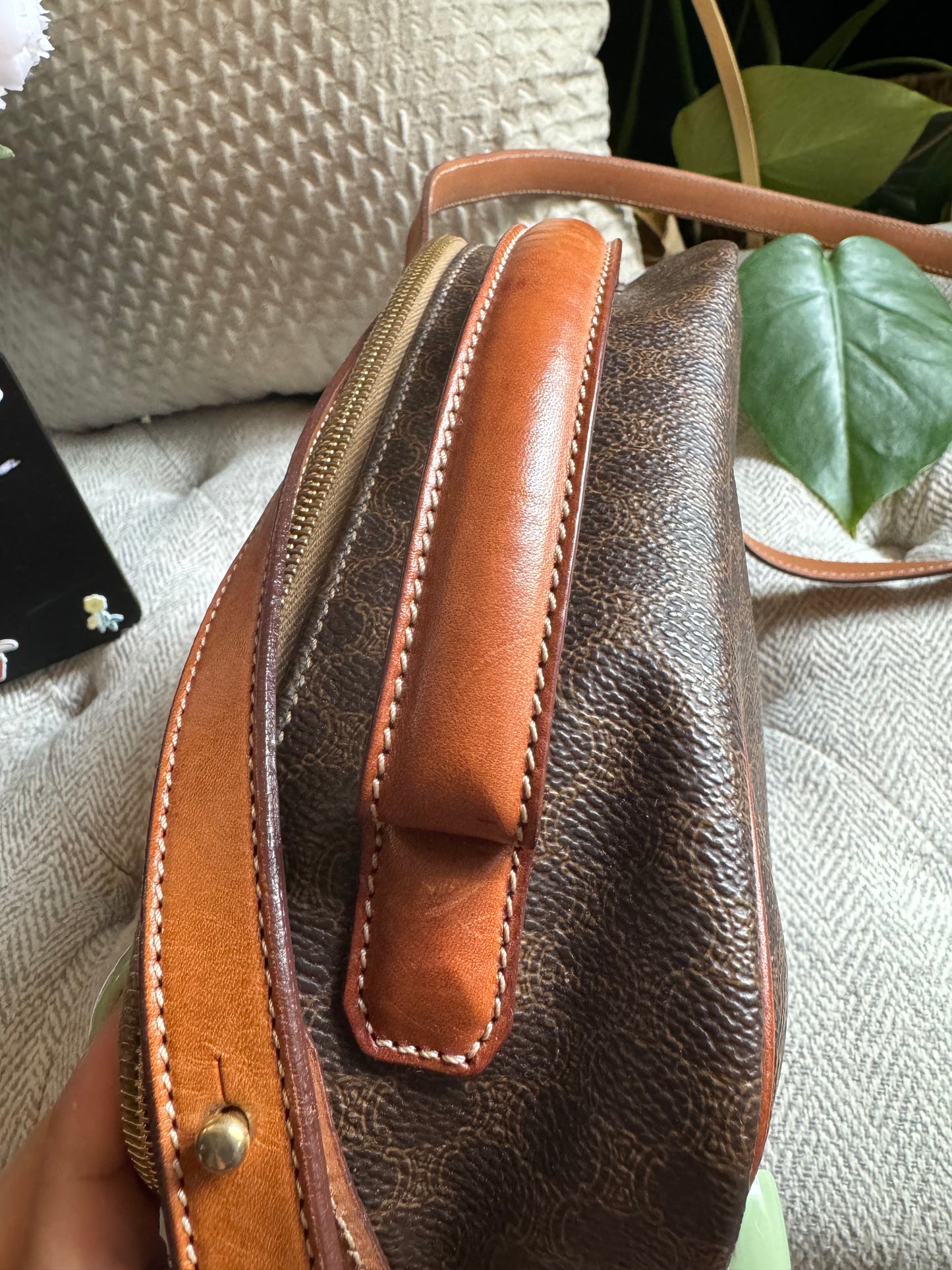 Celine Vintage Macadam Camera Bag
