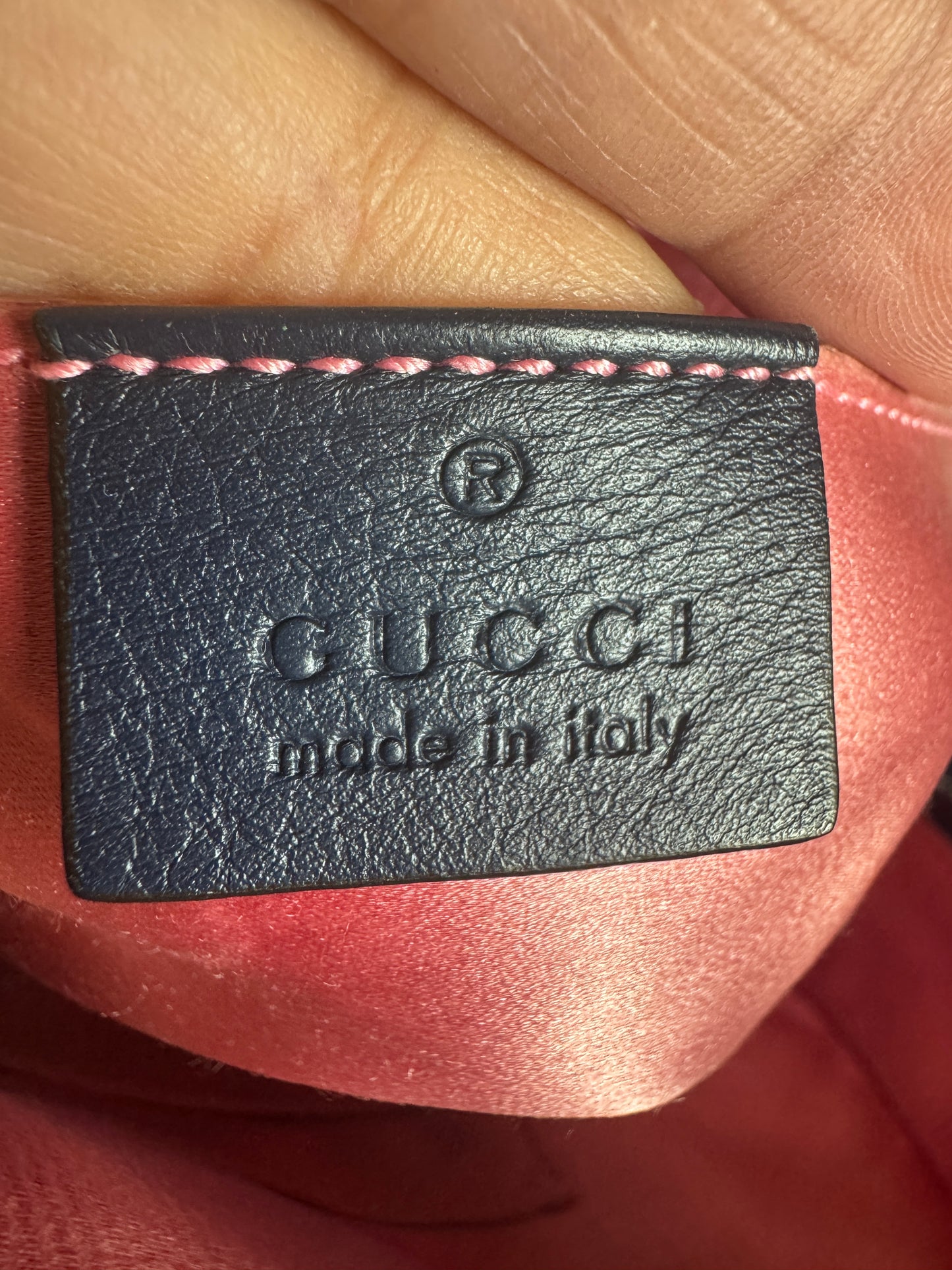 Gucci Marmont Denim Backpack
