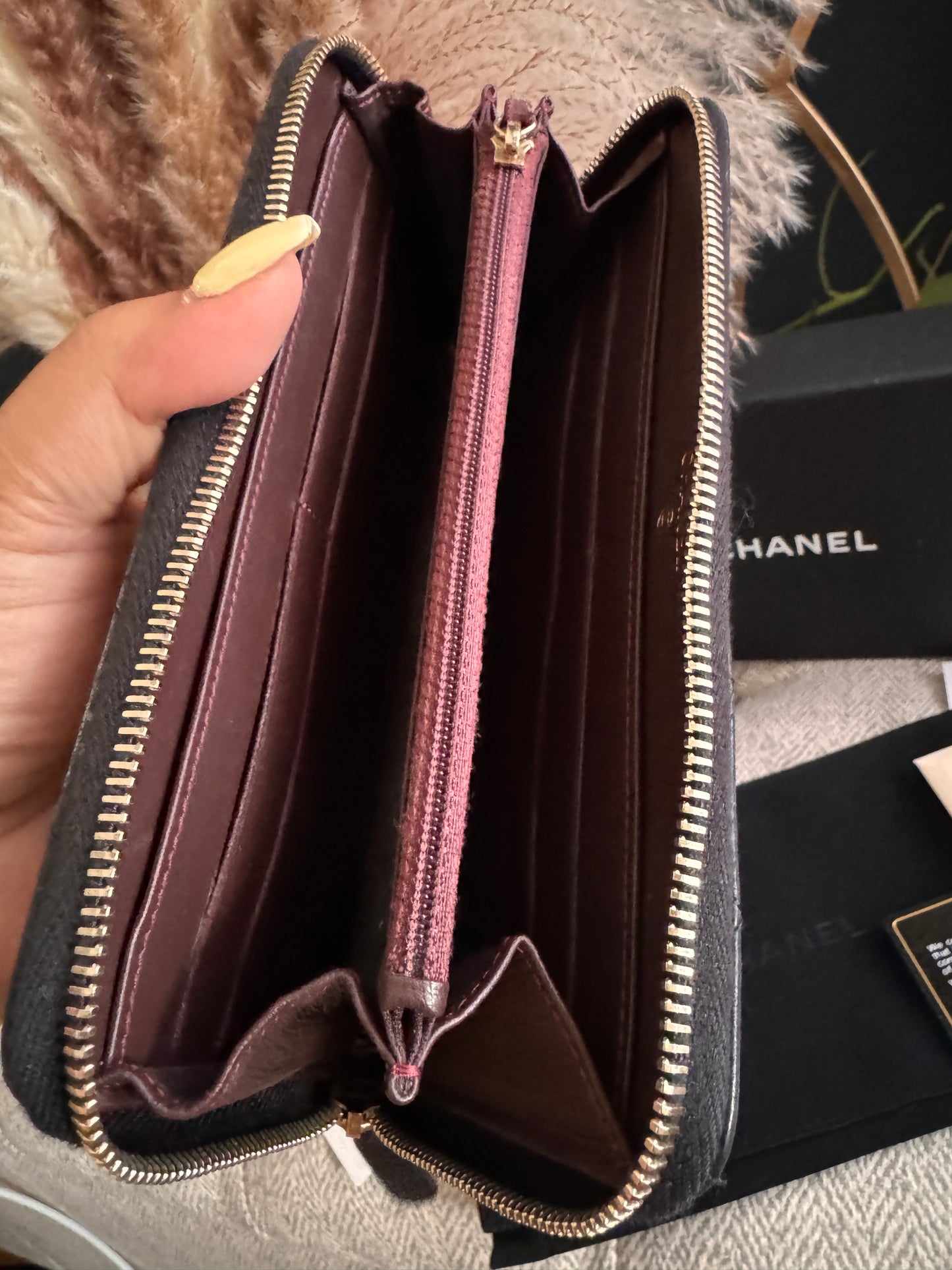 Chanel Trendy Zippy Wallet -Black GHW