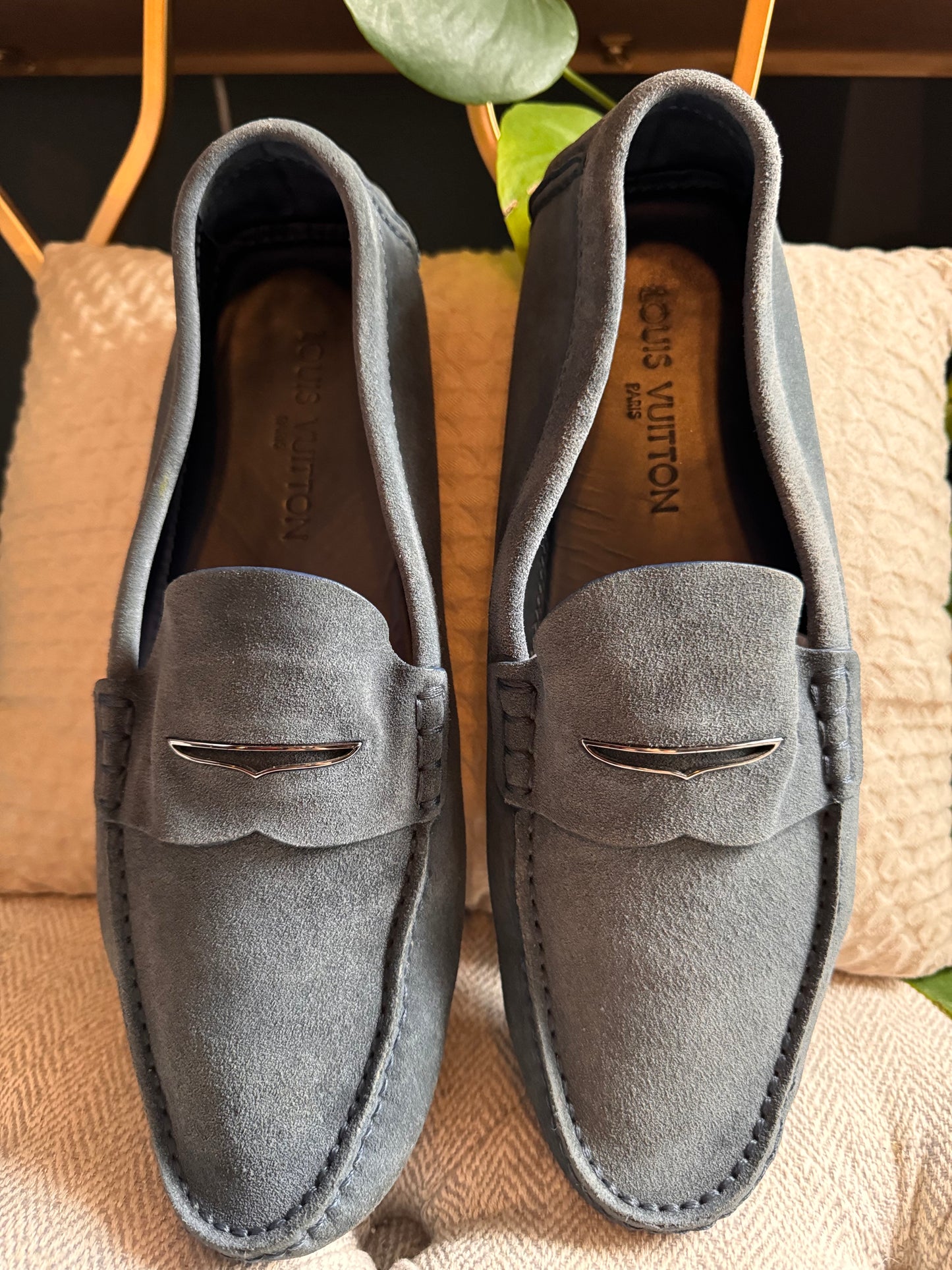 Louis Vuitton Suede Loafers (9.5 Men)