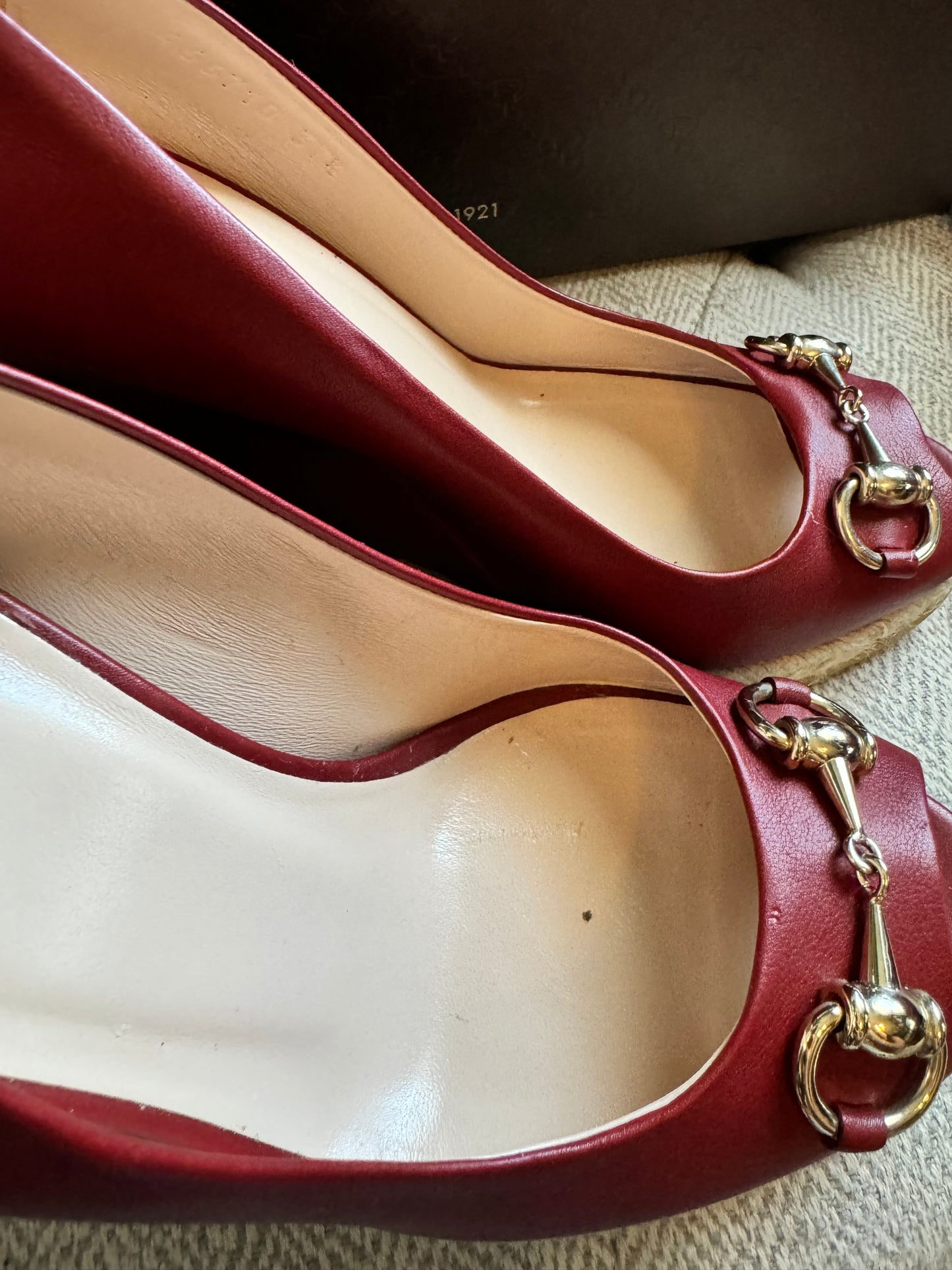 Gucci Horsebit Wedge Pumps
