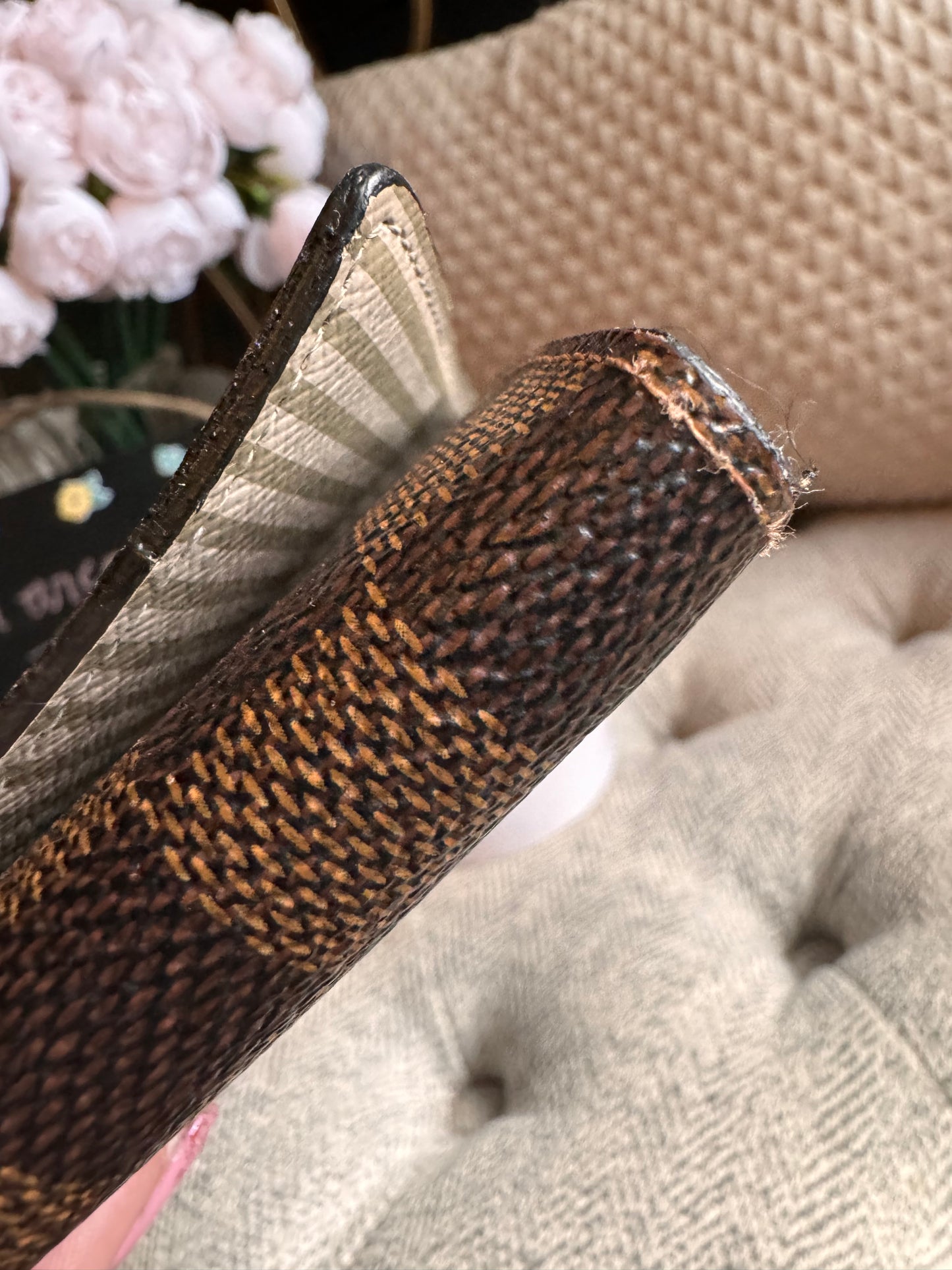 Louis Vuitton Damier Ebene Trunks and Locks Sarah Wallet