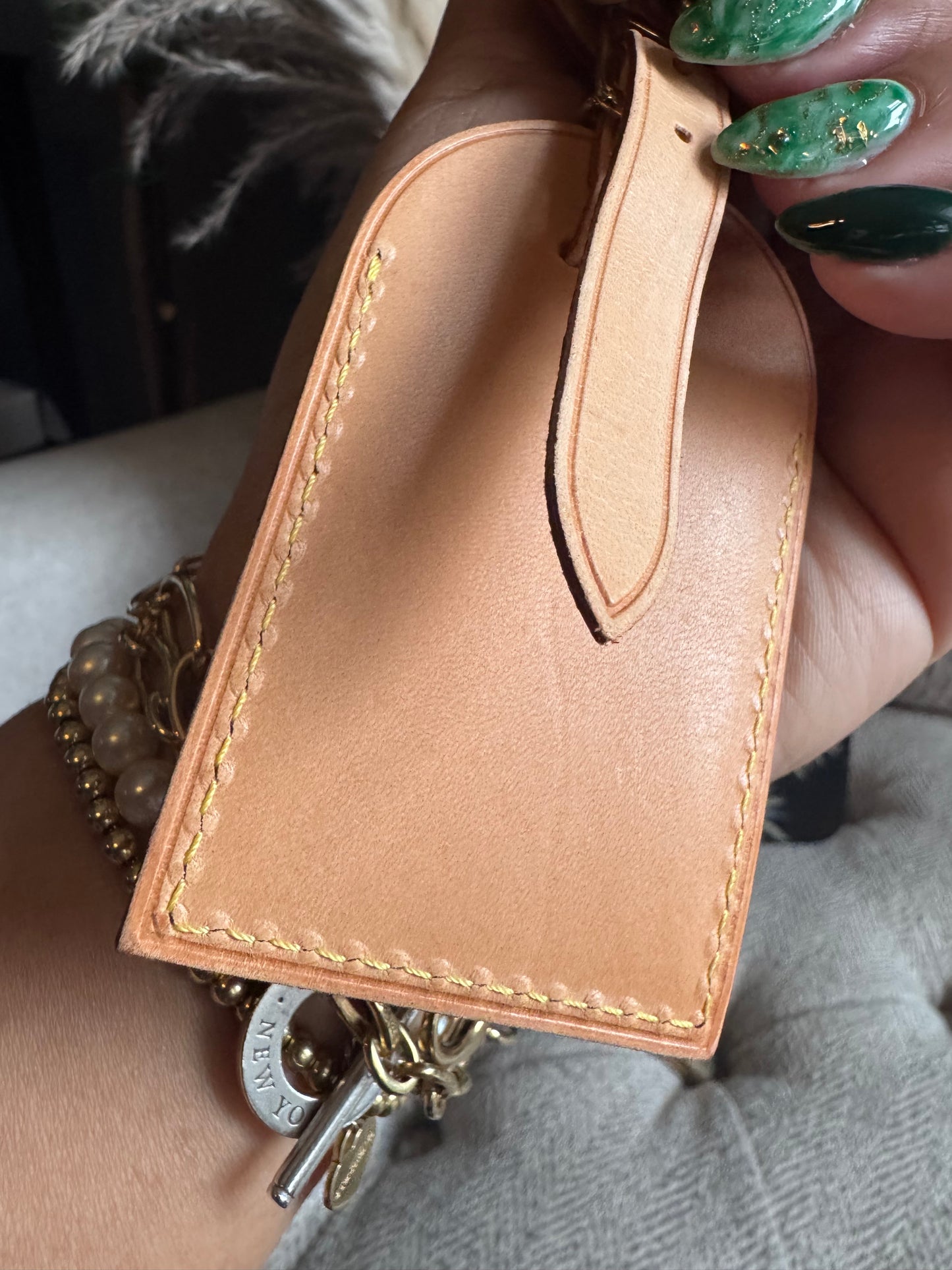 Louis Vuitton Luggage tag/Poignet + Lock/Key Bundle