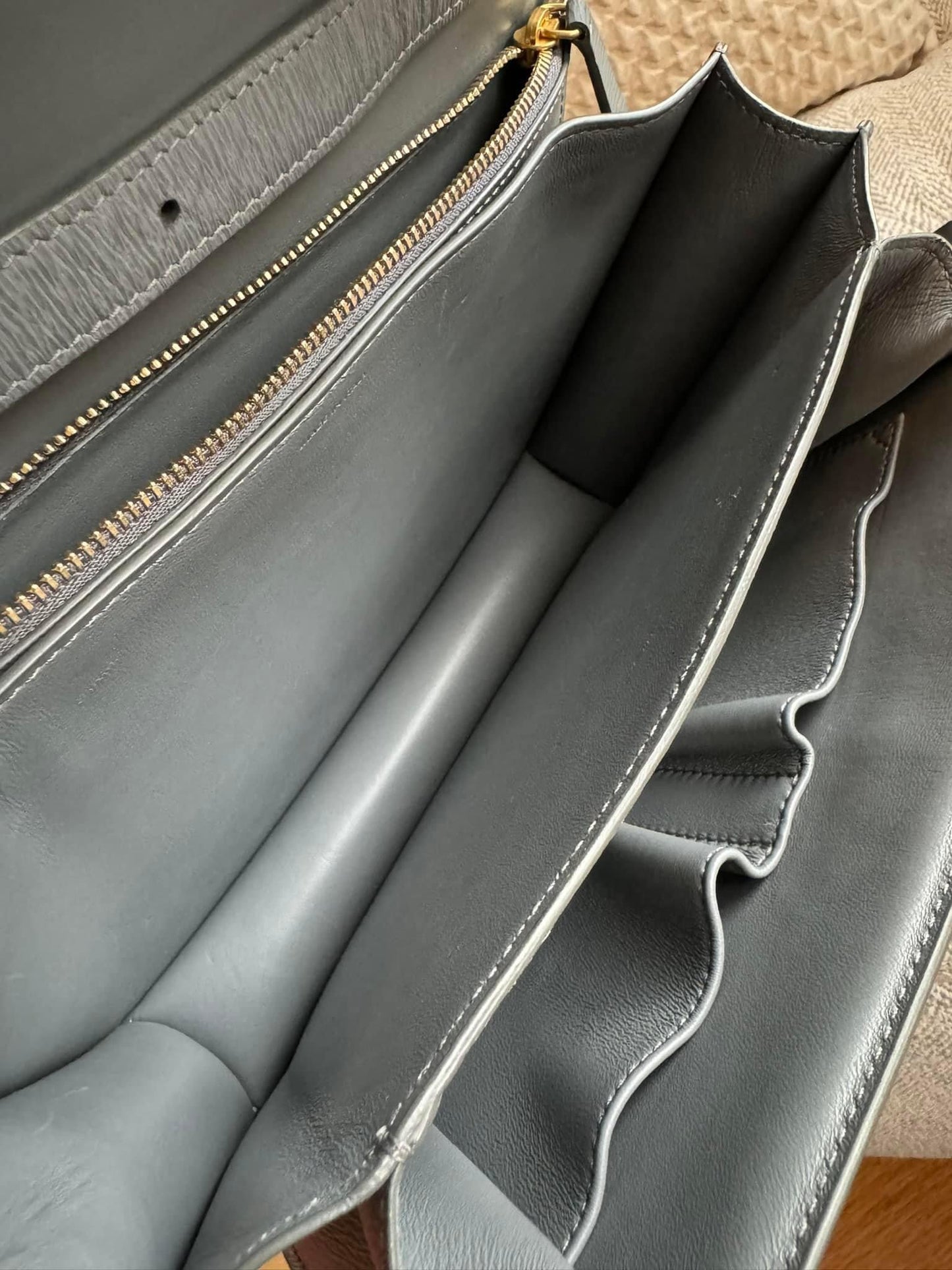Celine Medium Box Bag in Grey