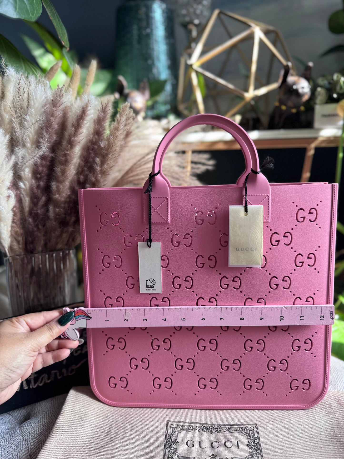 Gucci Rubber tote-PINK