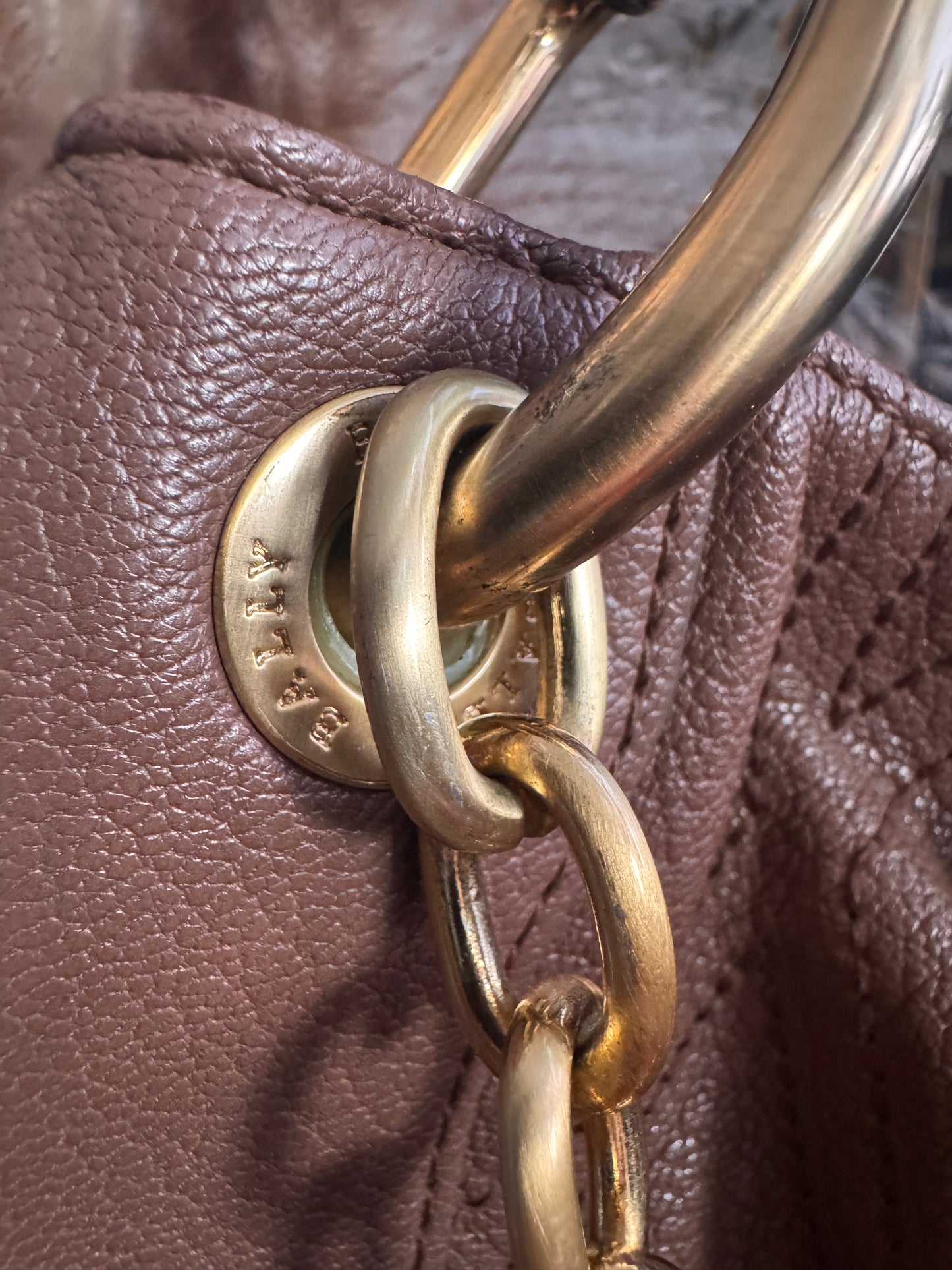 Bally Vintage Quilted Leather Hobo