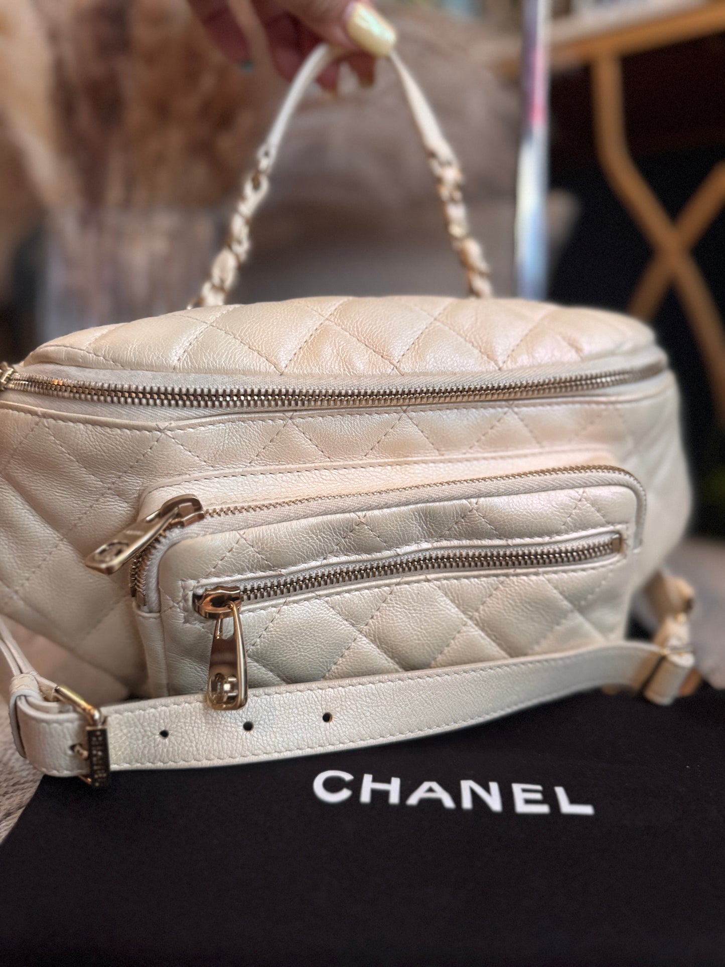 CHANEL Iridescent All About Waist bumbag