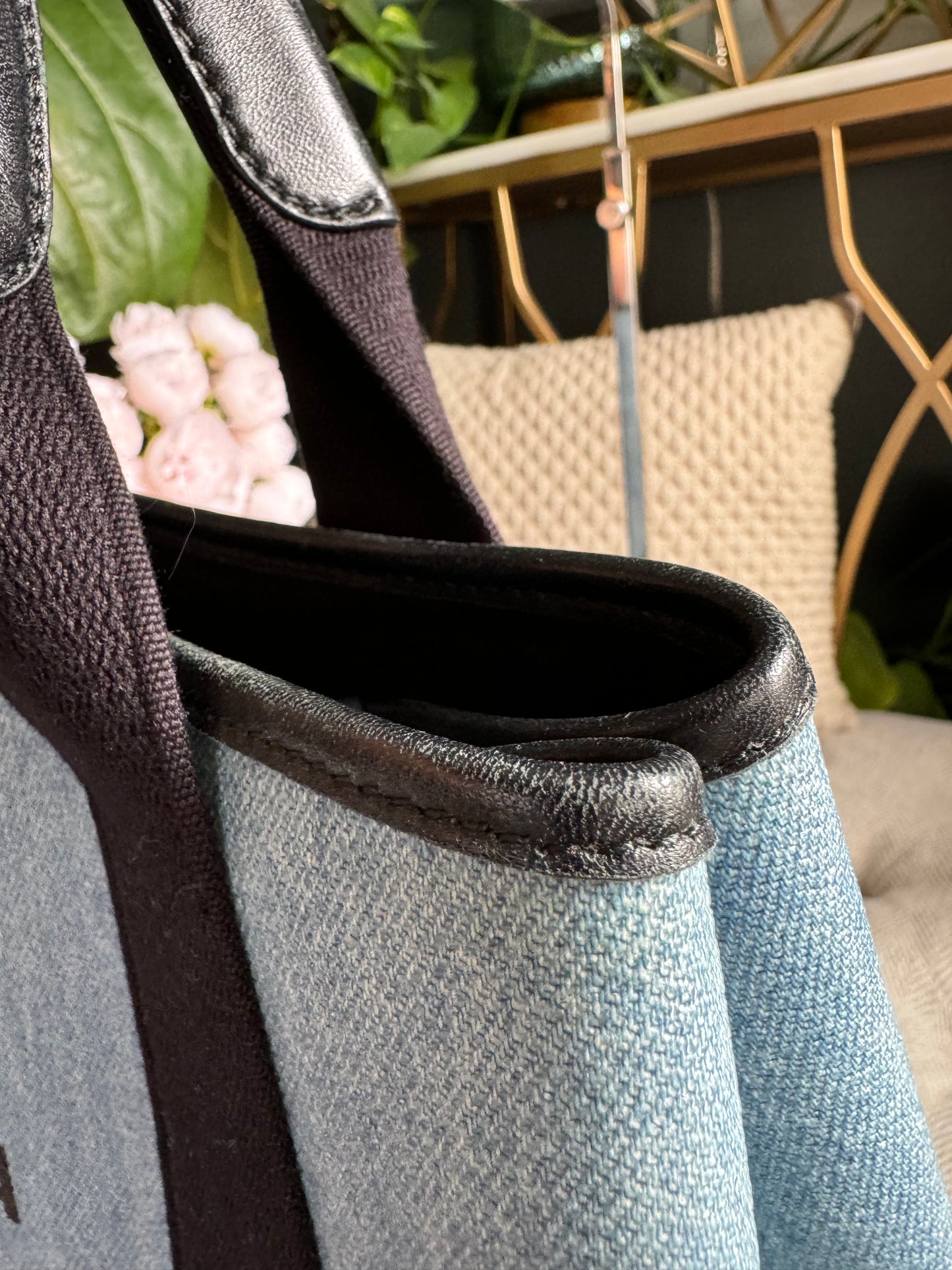 Balenciaga Denim Cabas