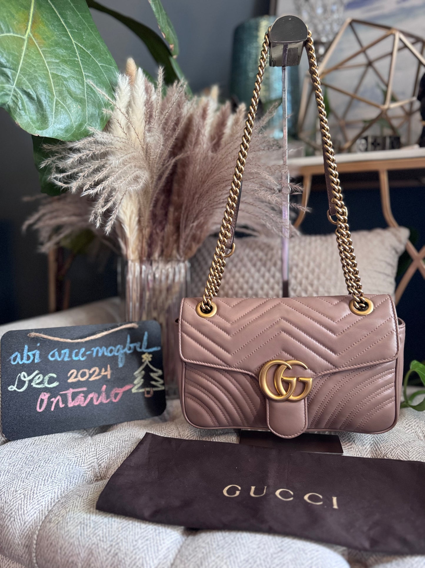 Gucci Small Marmont in Blush