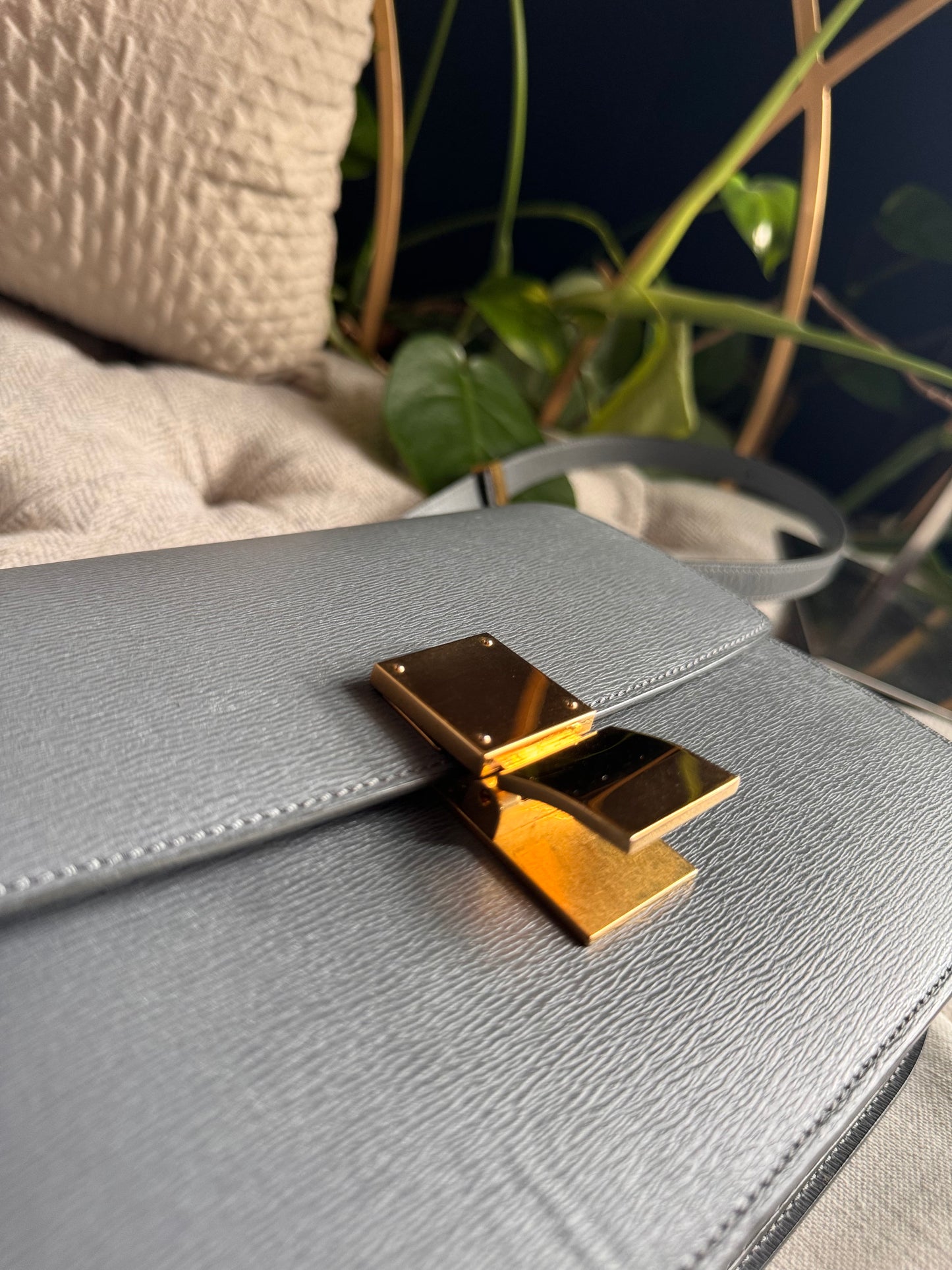 Celine Medium Box Bag in Grey