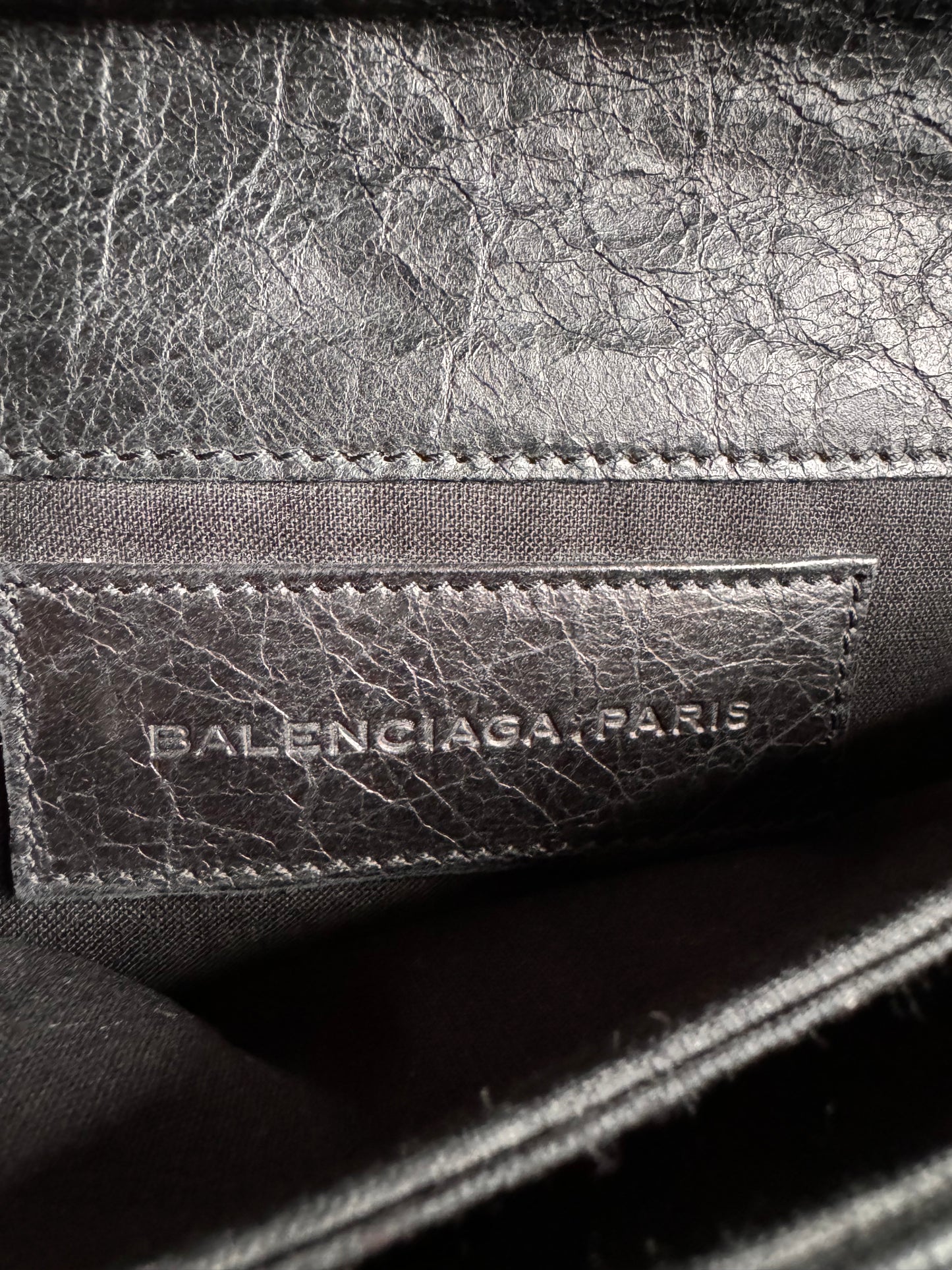 BALENCIAGA Agneau Giant Brogues Hardware Envelope Clutch
