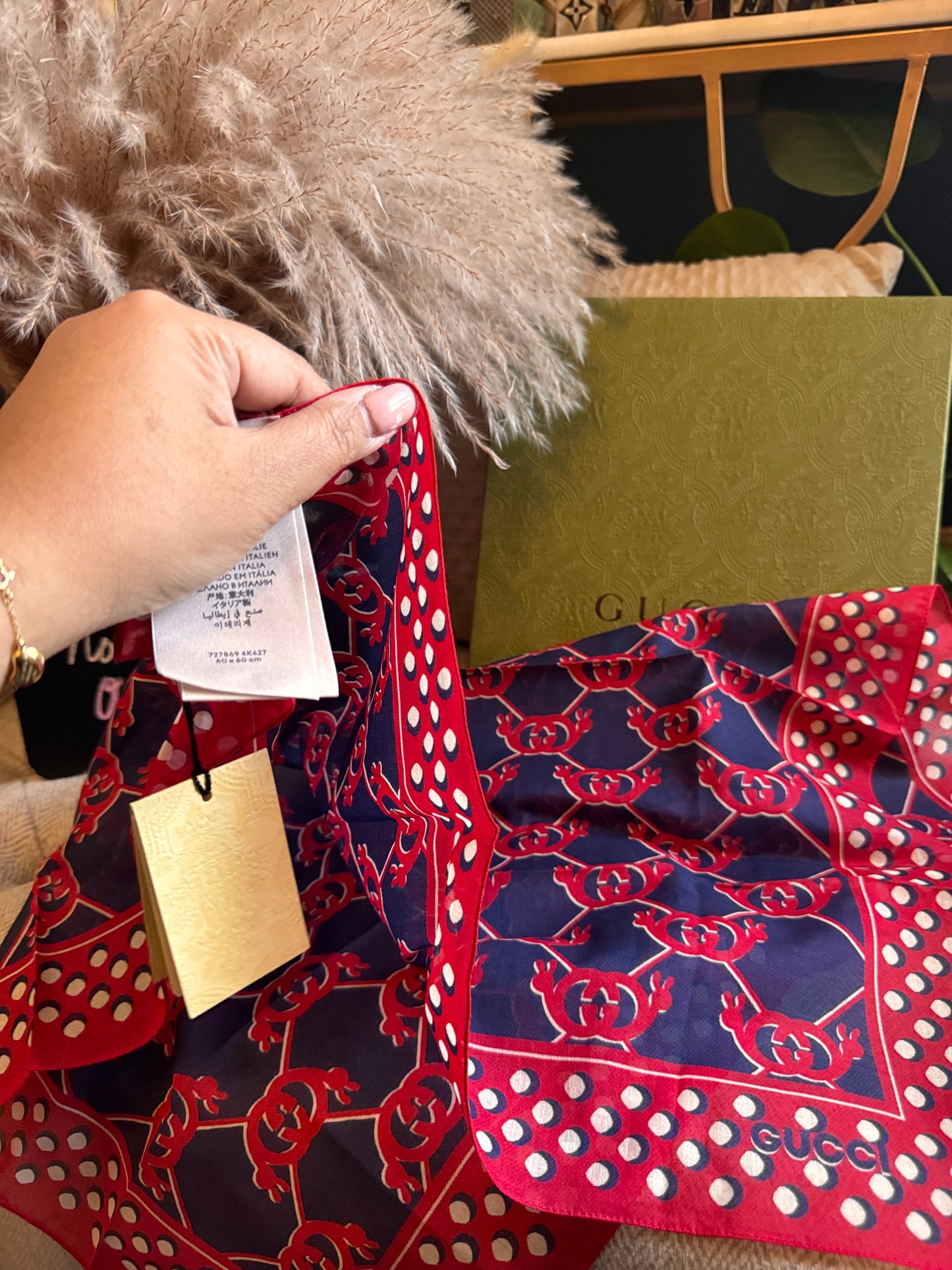 Gucci Scarf/Handlerchief/Brand New
