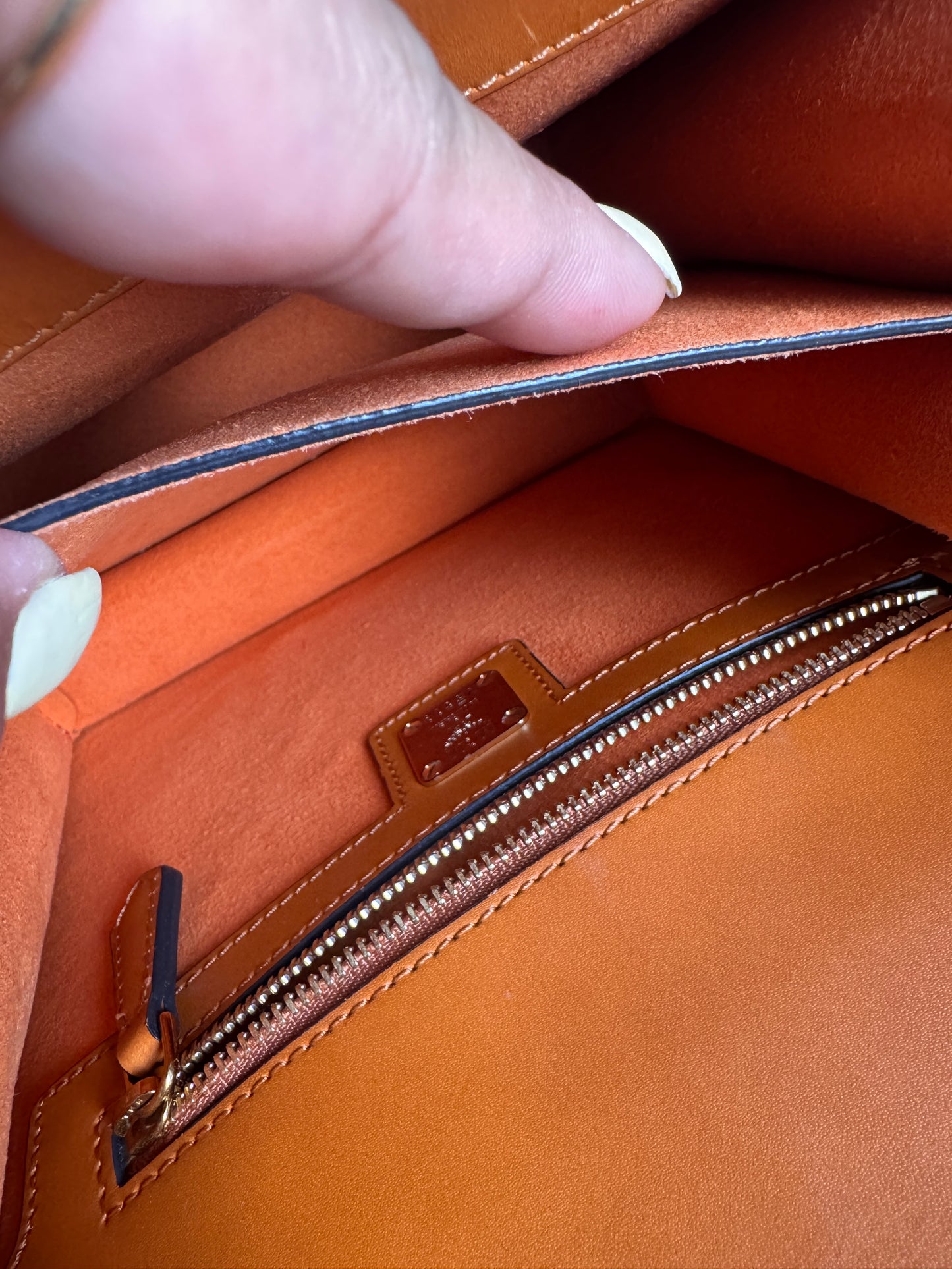 MCM Calfskin Patricia Leather Crossbody