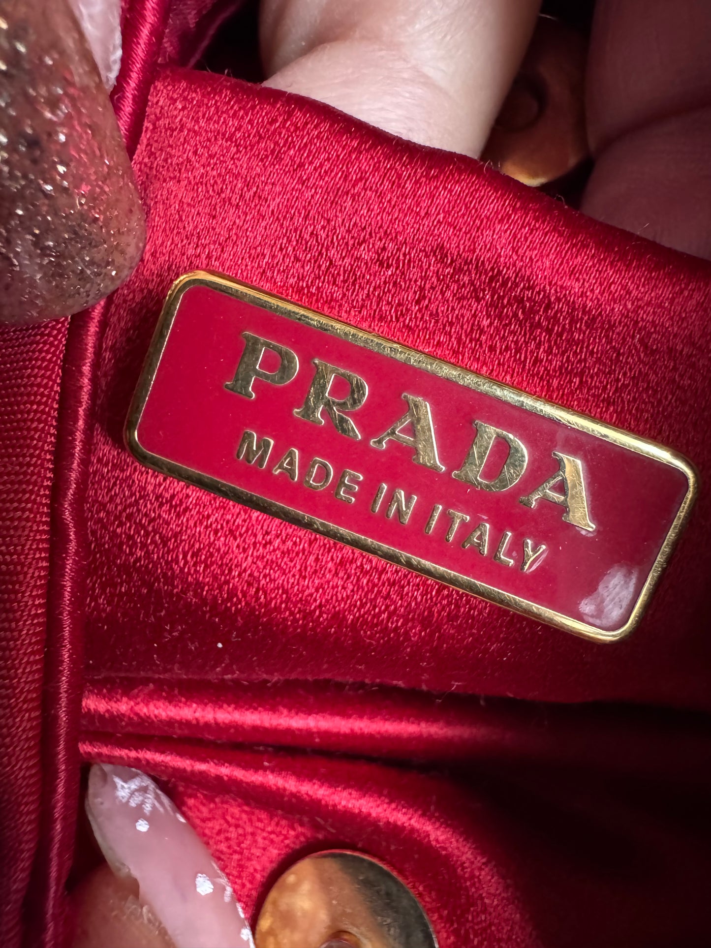 Prada Pochette with Chainlink Strap