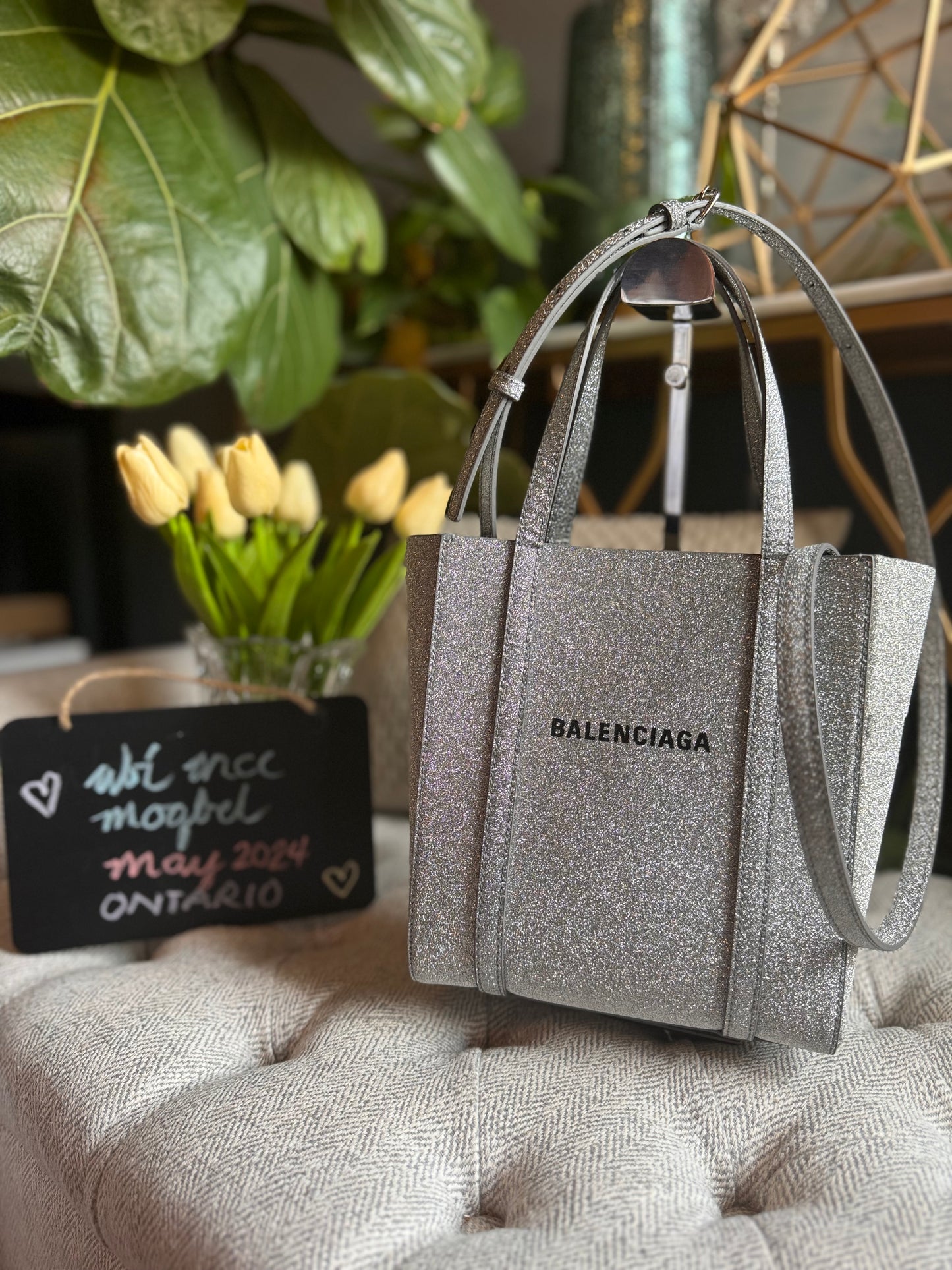 Balenciaga Glitter Sparkle Tote