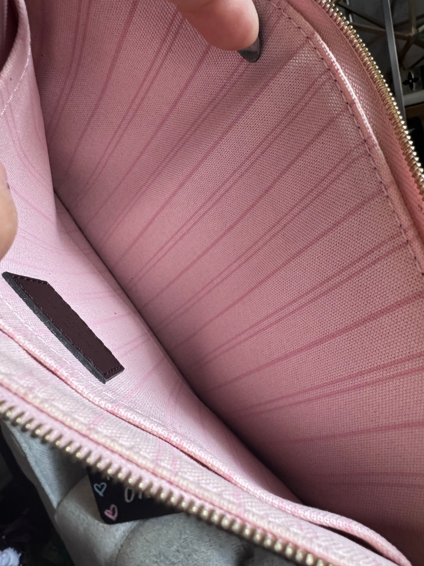 Neverfull MM in Damier Ebene -Rose Ballerine