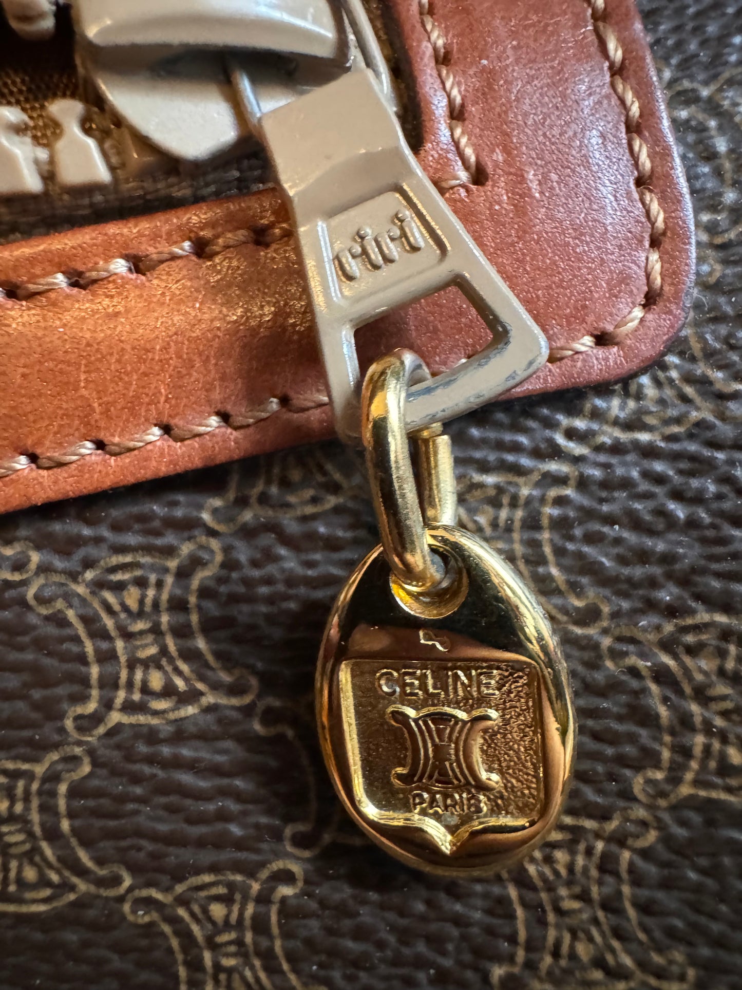 Celine Vintage Macadam Foldover Clutch