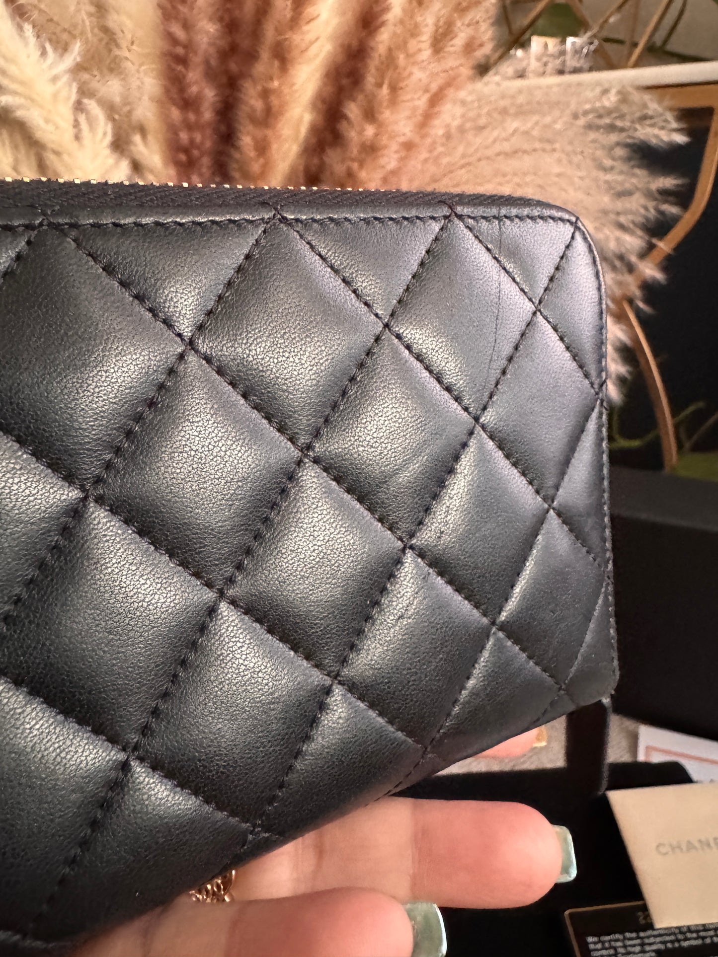 Chanel Trendy Zippy Wallet -Black GHW