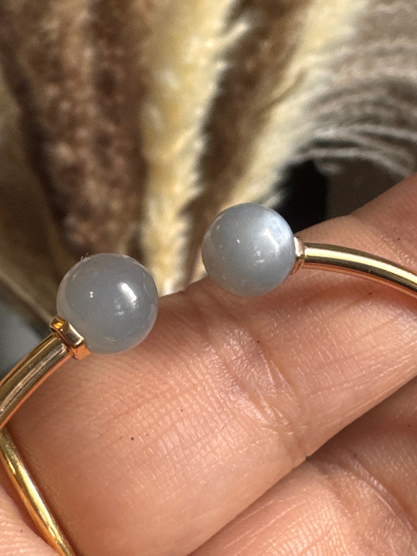 Tiffany & Co Retired & HTF Moonstone 18k RG Bangle