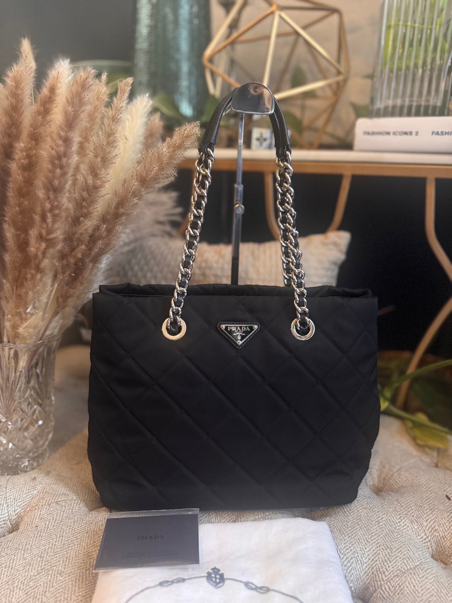 Prada Tessuto Nero Tote