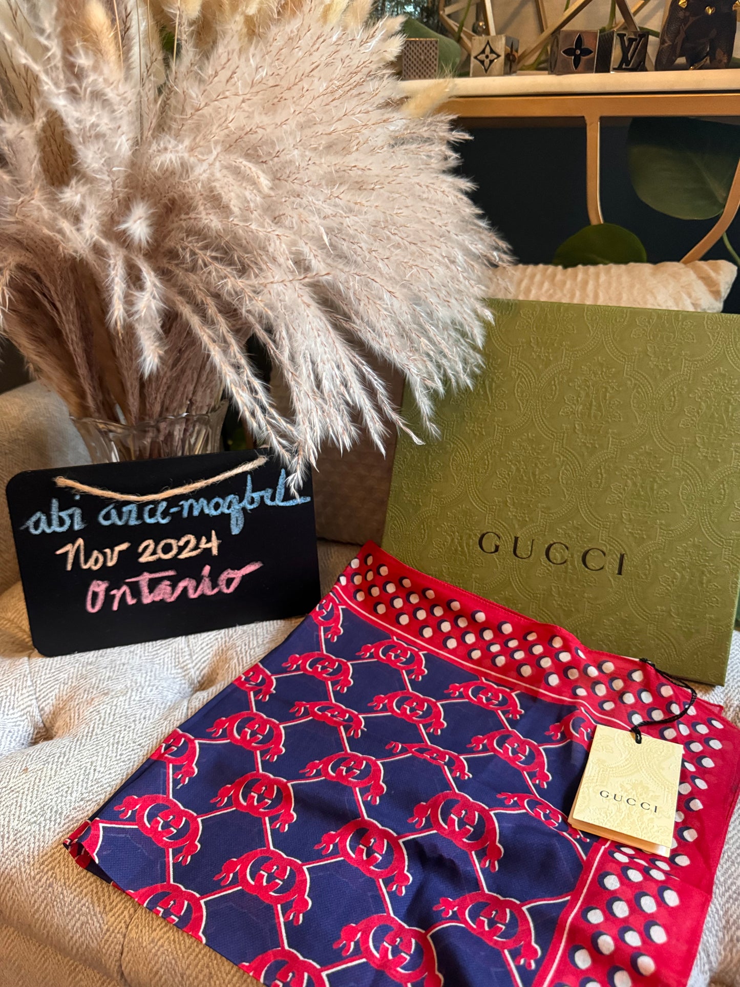 Gucci Scarf/Handlerchief/Brand New