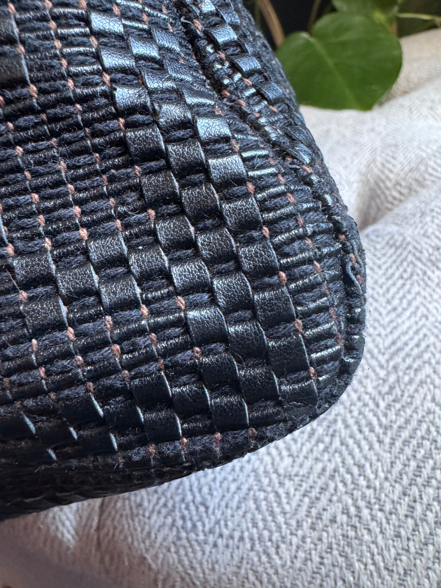 Fendi Leather Weave Mama Baguette