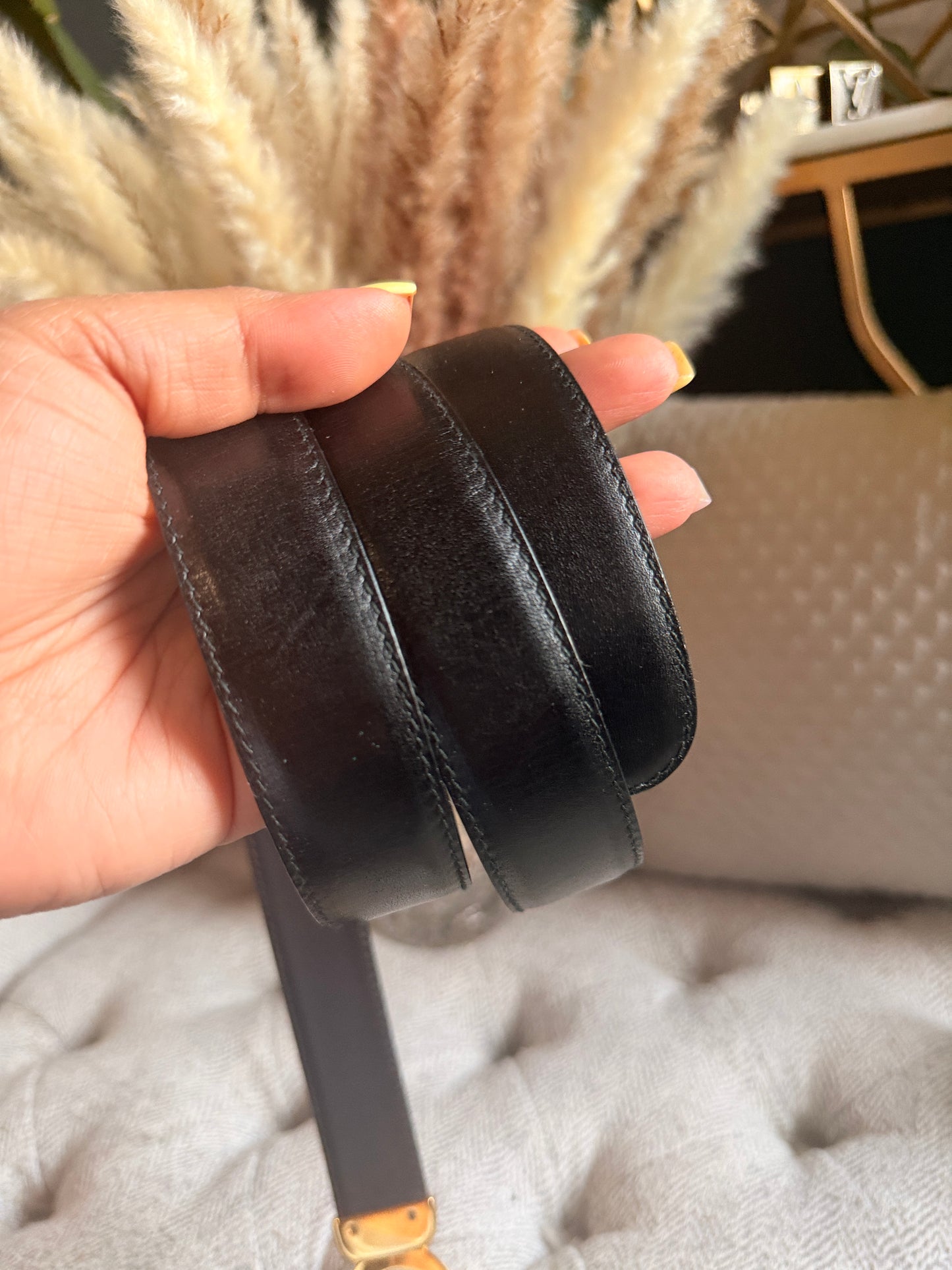 Gucci Reversible Vintage Belt -Black/Dark Brown size105