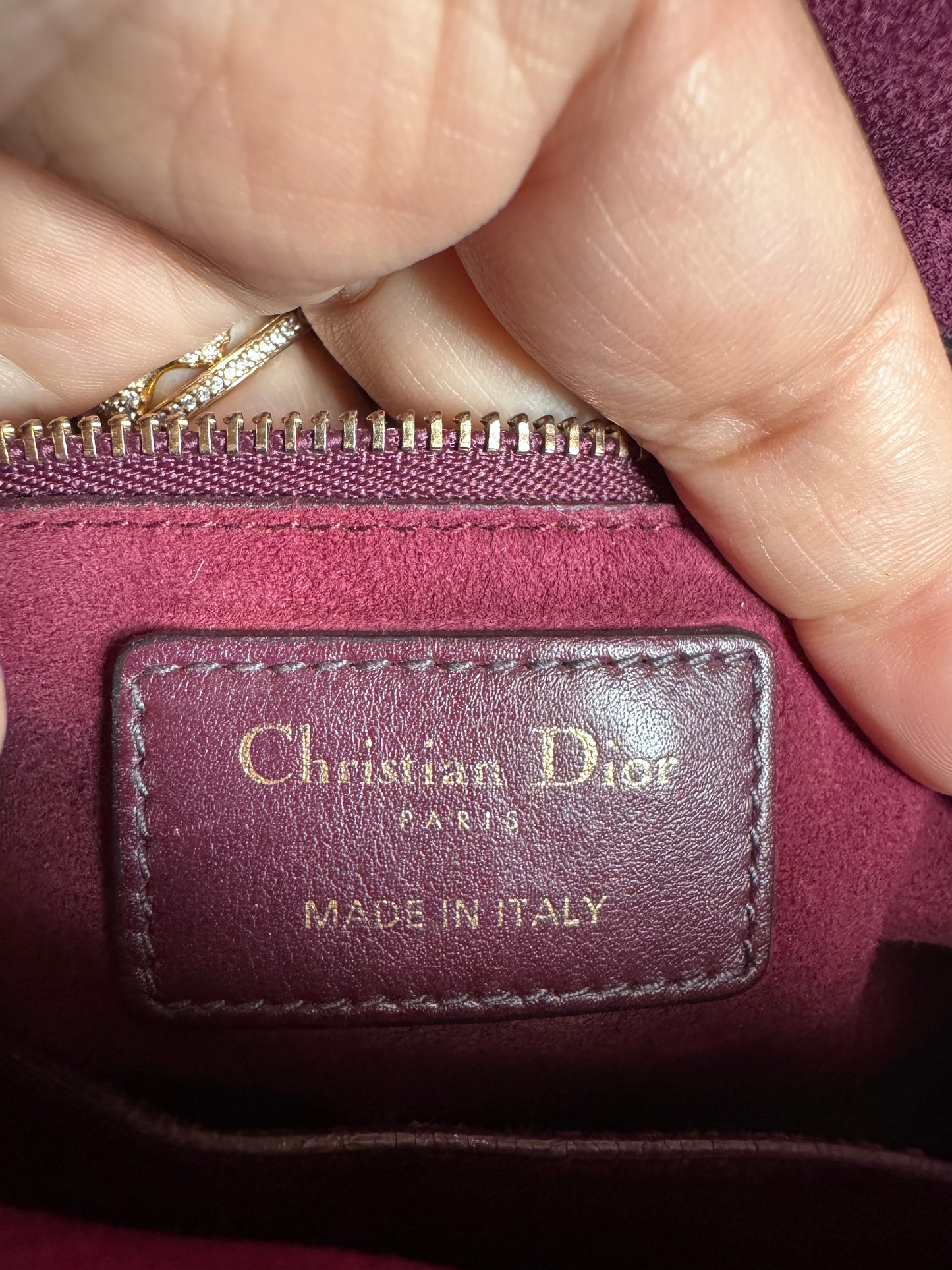 Dior Medium Cannage Studded Lady Dior