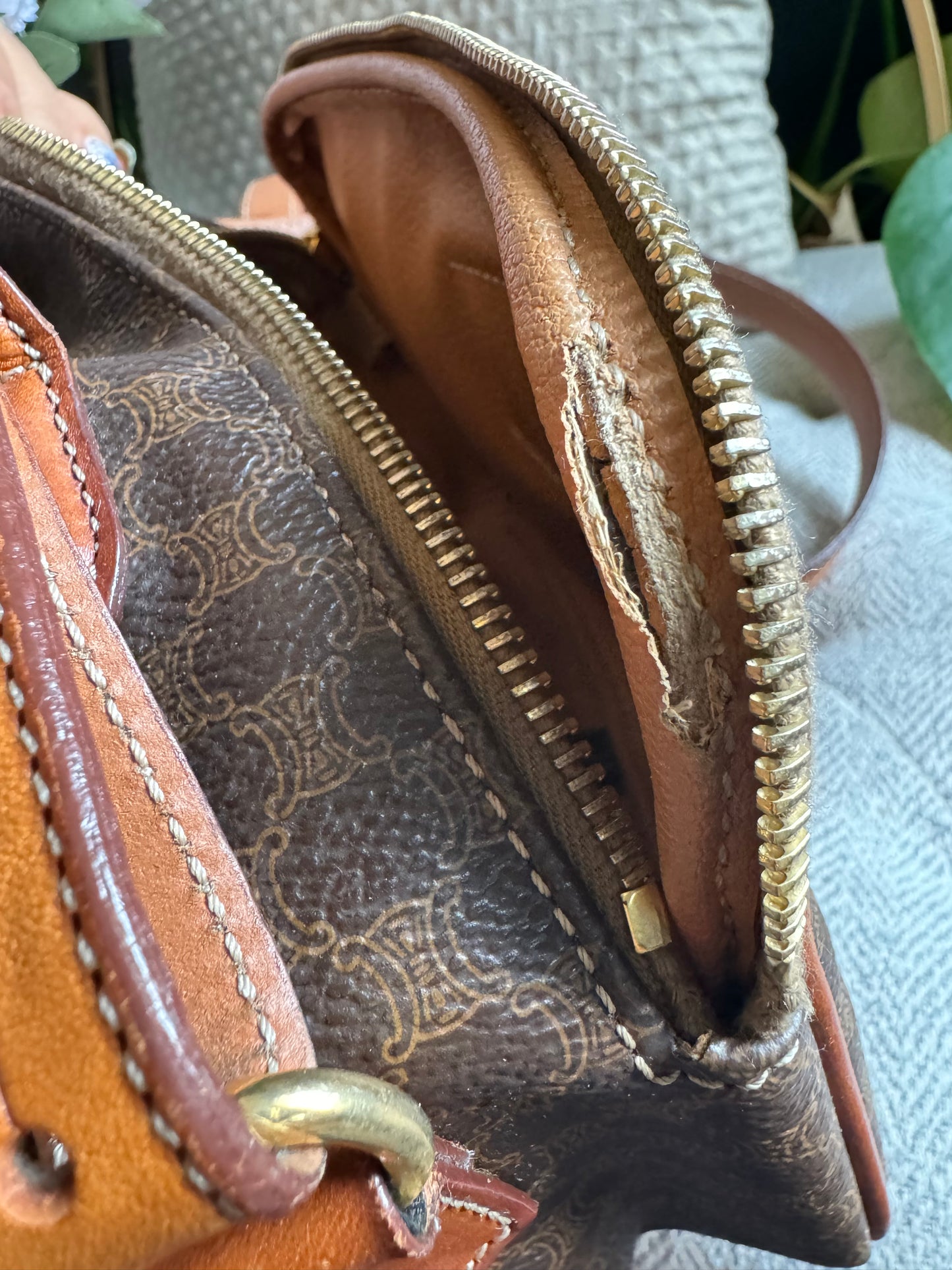 Celine Vintage Macadam Camera Bag