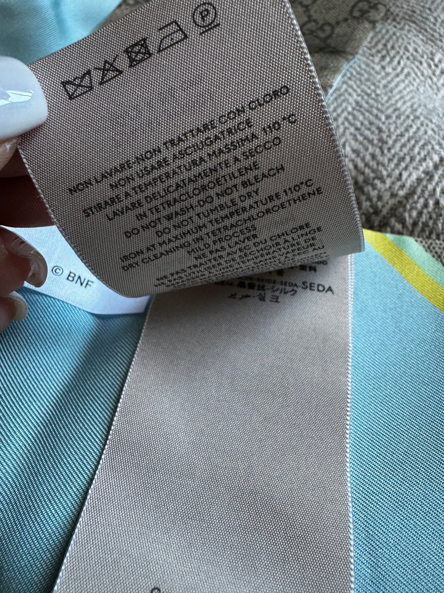 Gucci Bananya Cat Silk Twilly/scarf