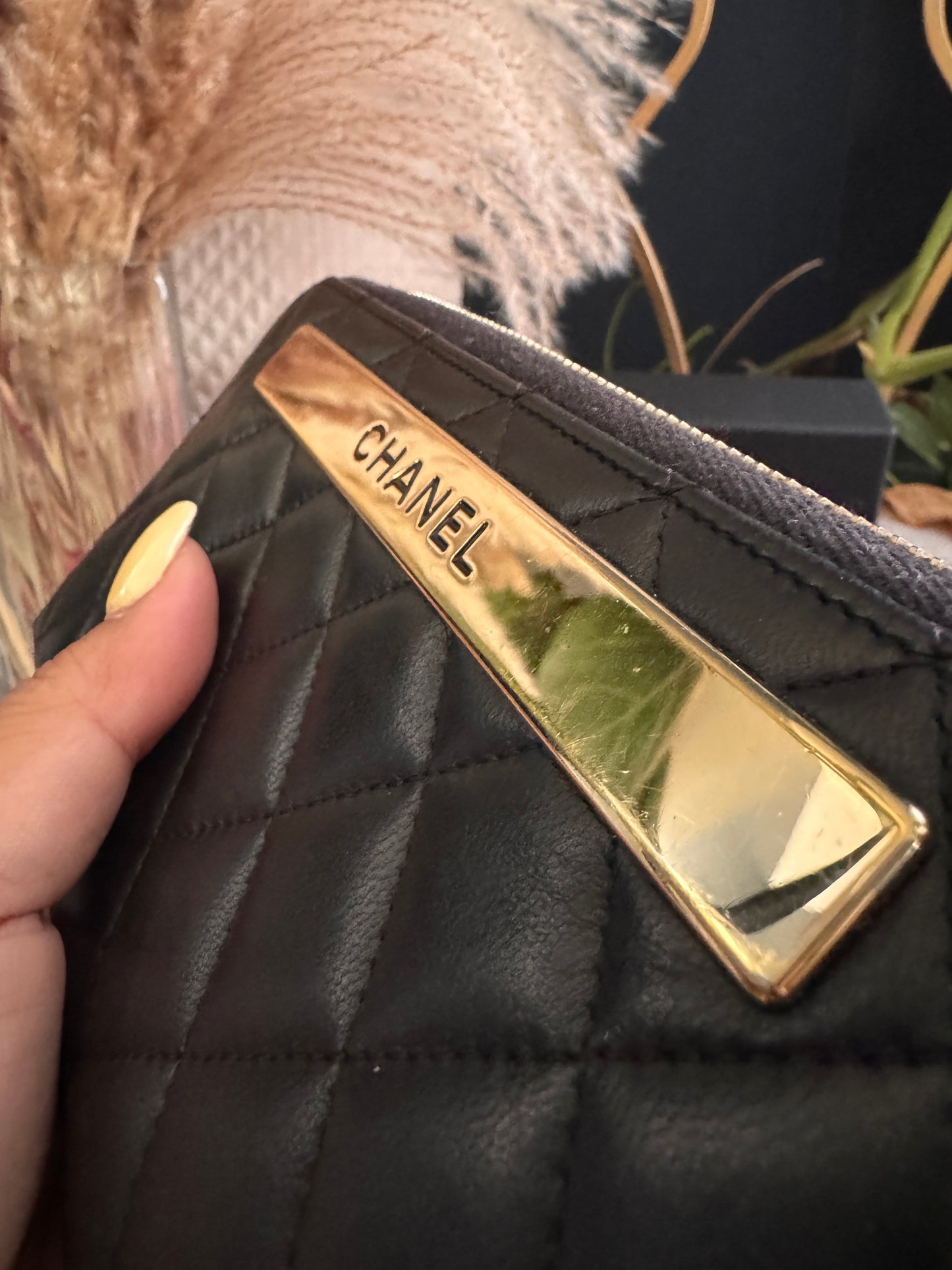 Chanel Trendy Zippy Wallet -Black GHW